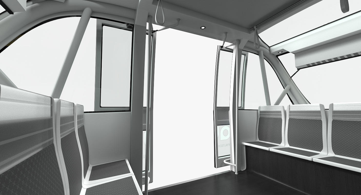3D model Autonomous Electric Vehicle Navya Arma Rigged