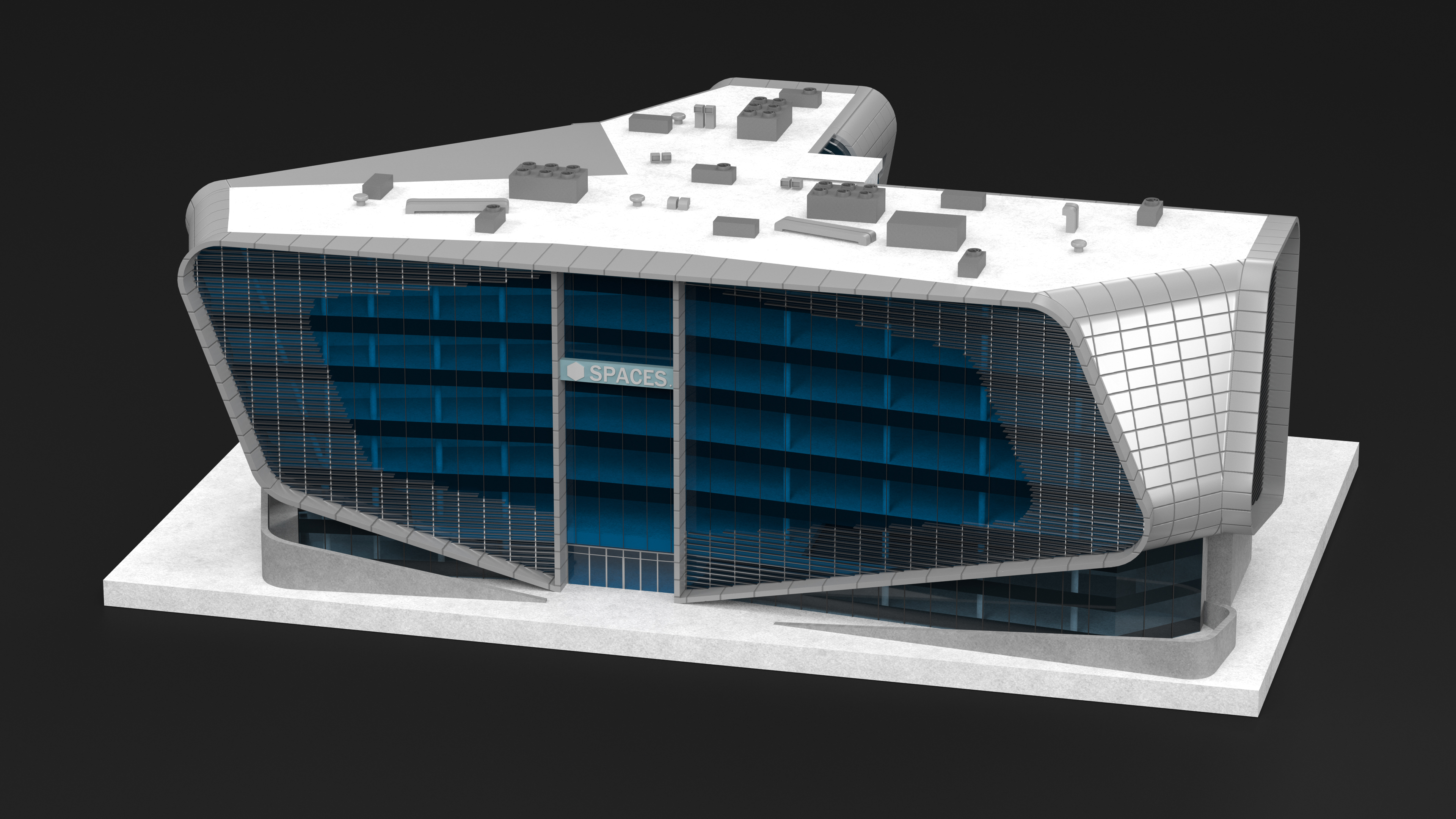3D Contemporary Office Building model