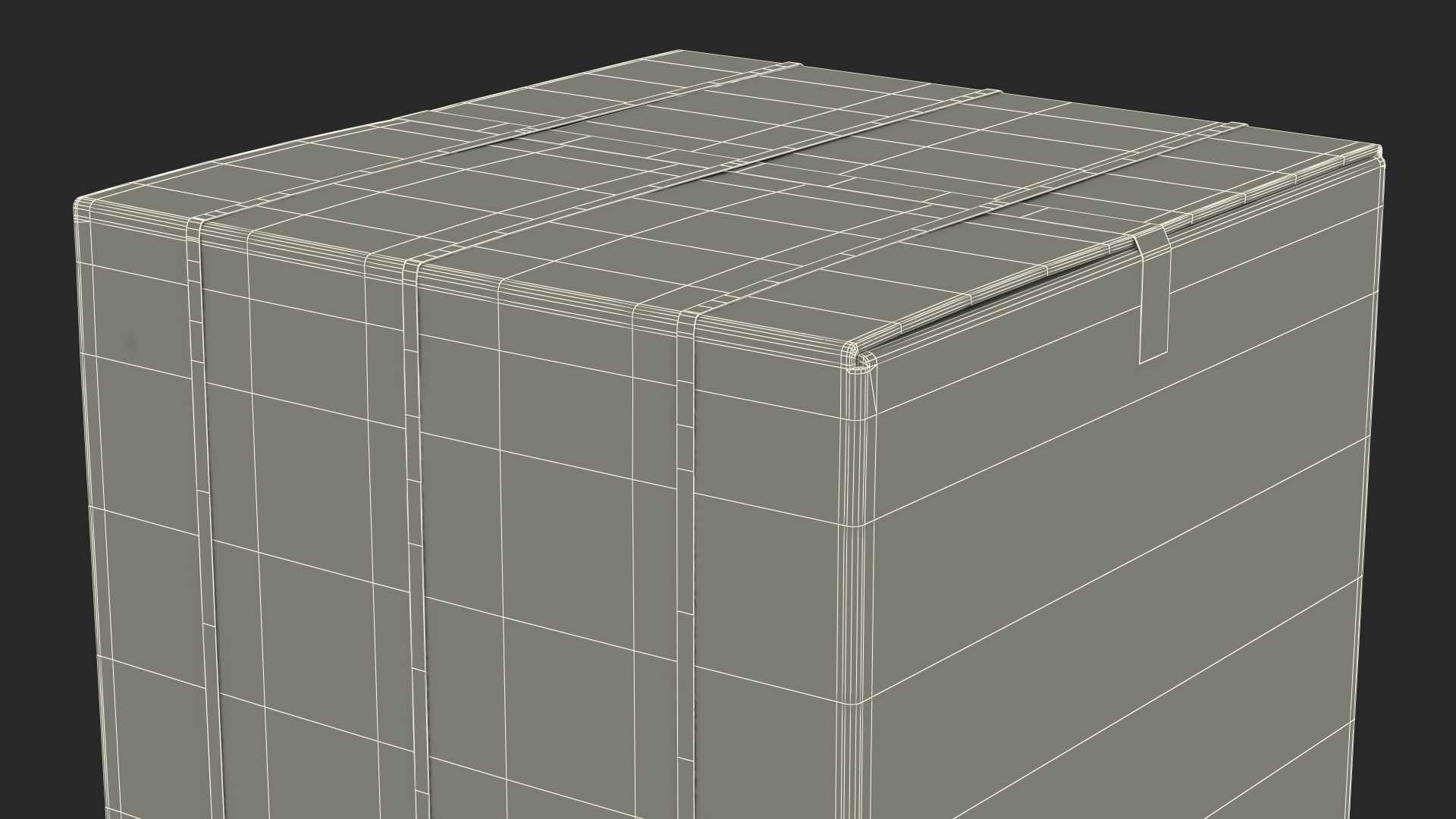 Dryer Cardboard Box 3D model