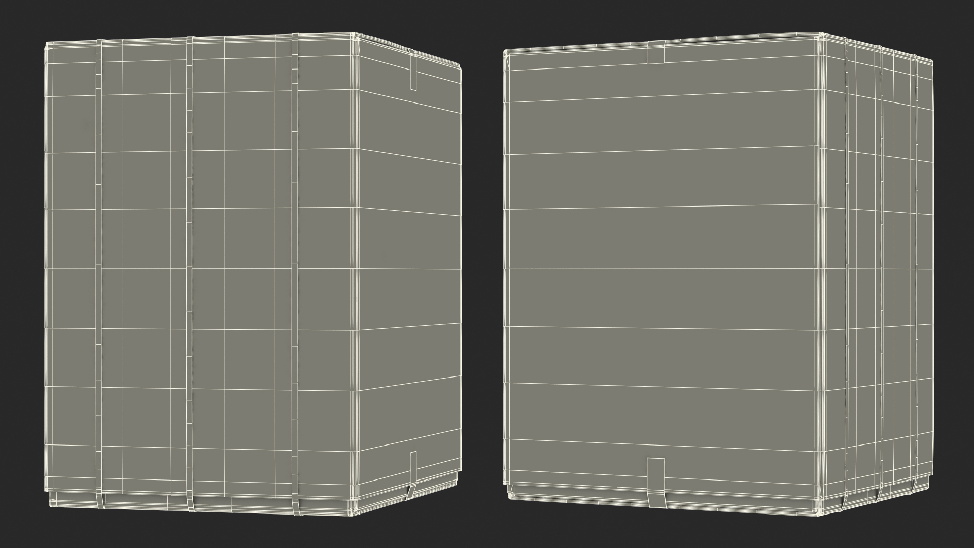 Dryer Cardboard Box 3D model