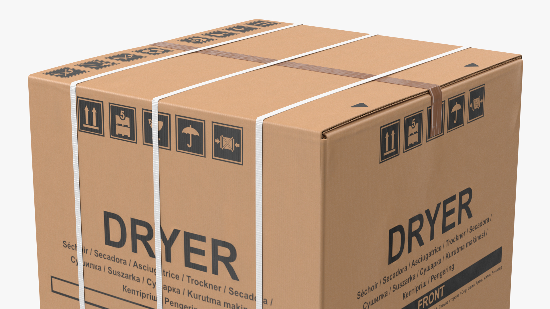 Dryer Cardboard Box 3D model