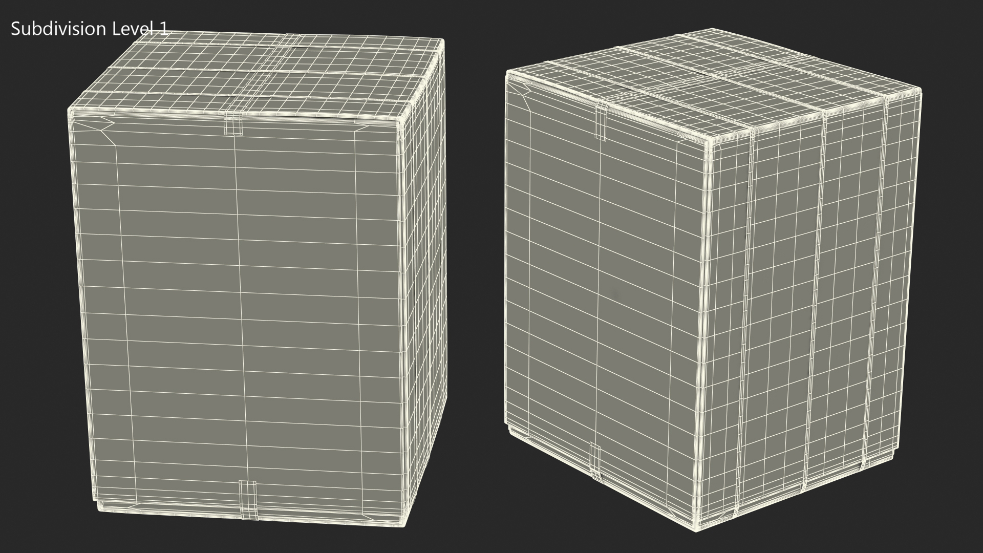 Dryer Cardboard Box 3D model