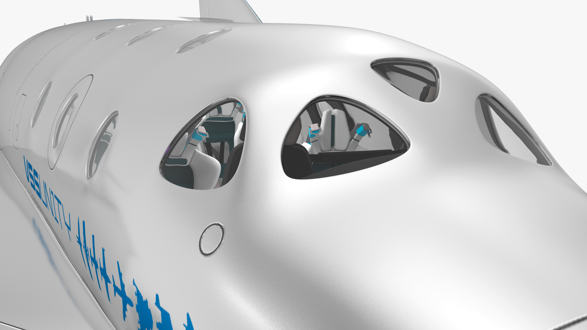 3D VSS Imagine Virgin Galactic SpaceShip III