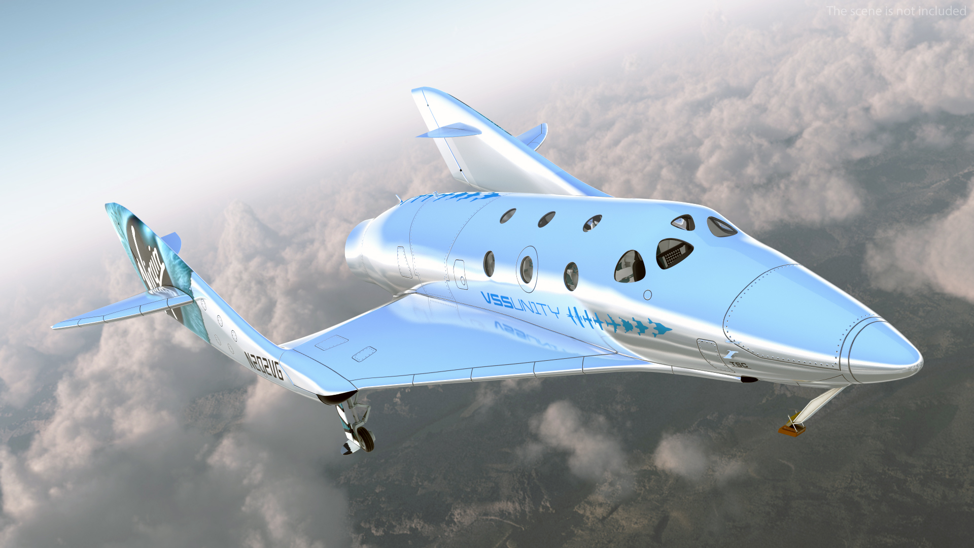 3D VSS Imagine Virgin Galactic SpaceShip III