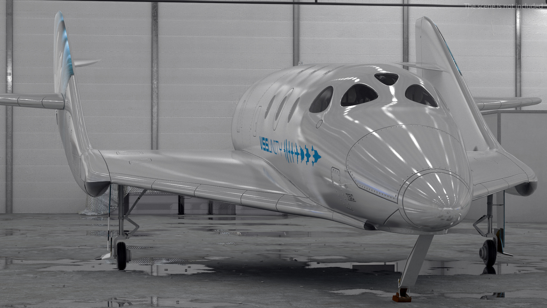 3D VSS Imagine Virgin Galactic SpaceShip III