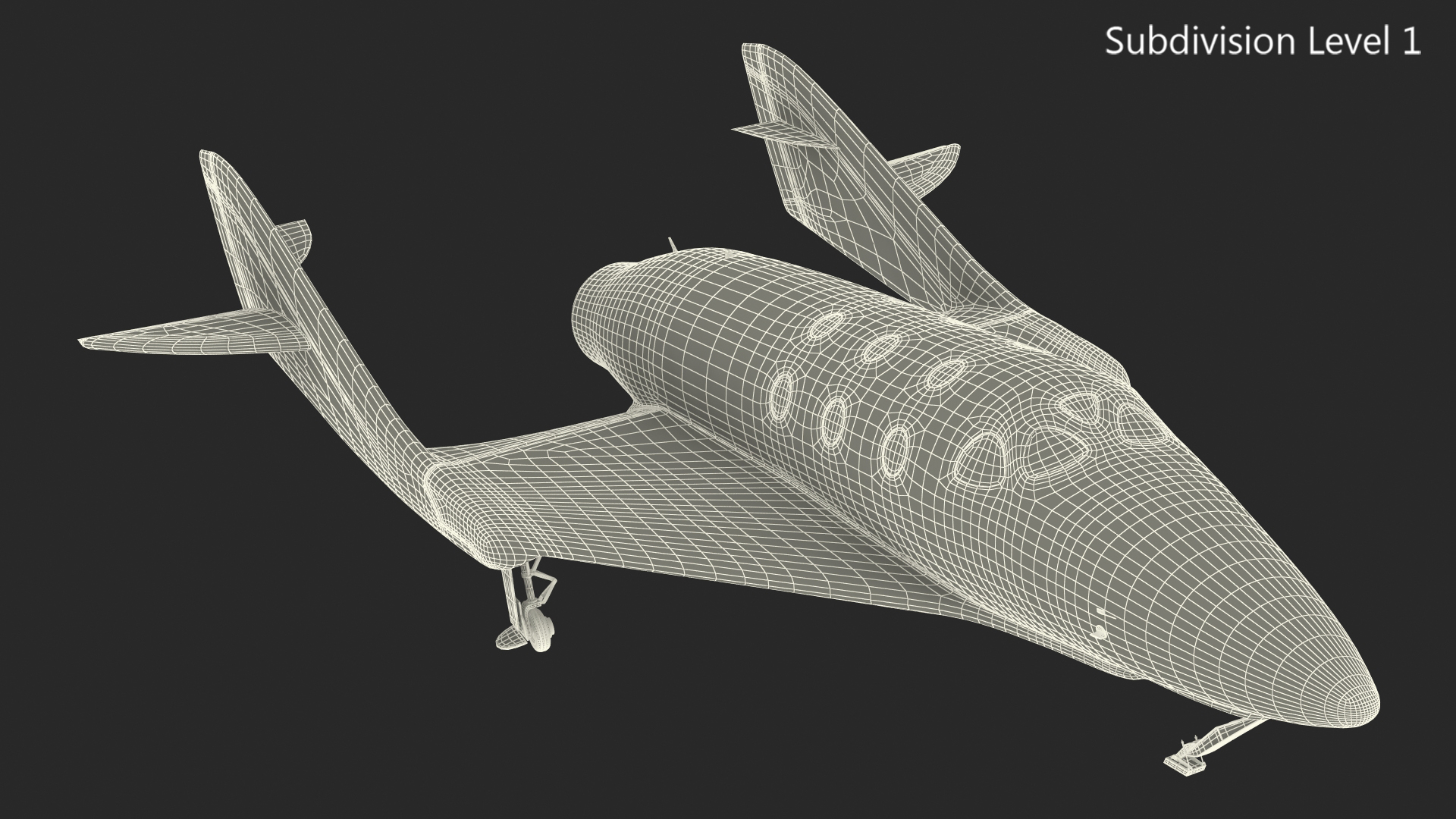 3D VSS Imagine Virgin Galactic SpaceShip III