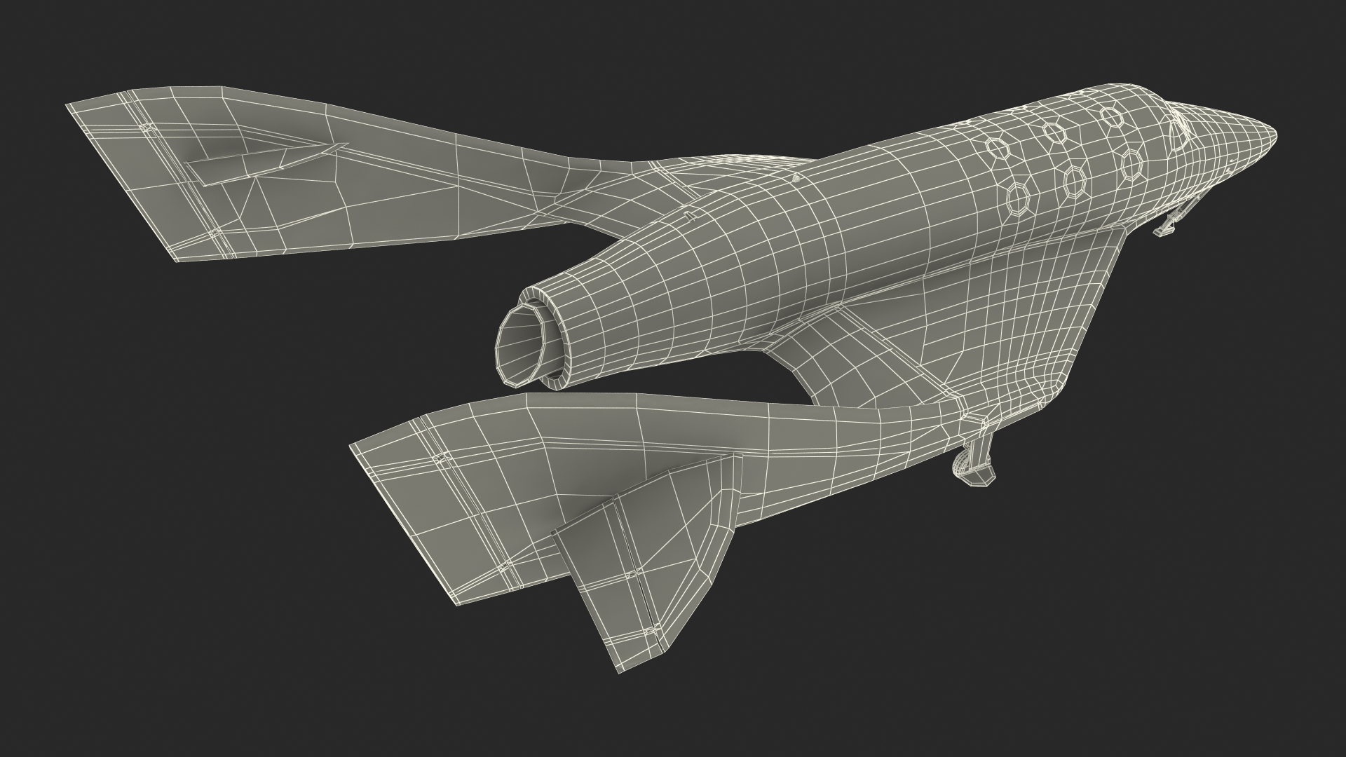 3D VSS Imagine Virgin Galactic SpaceShip III