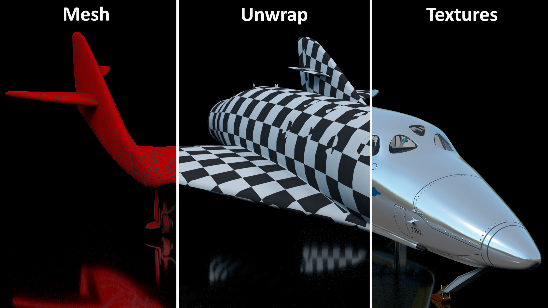 3D VSS Imagine Virgin Galactic SpaceShip III