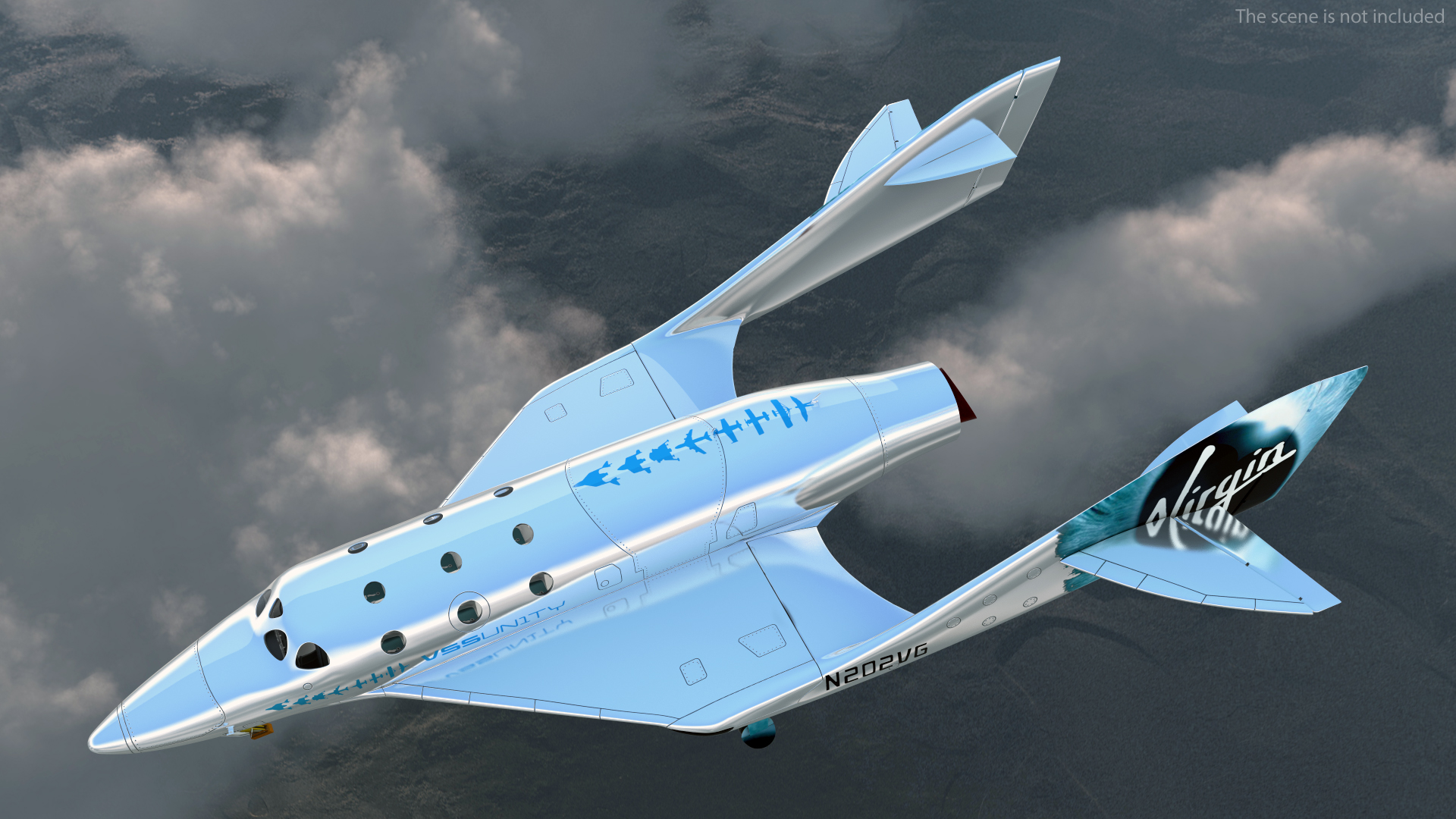 3D VSS Imagine Virgin Galactic SpaceShip III