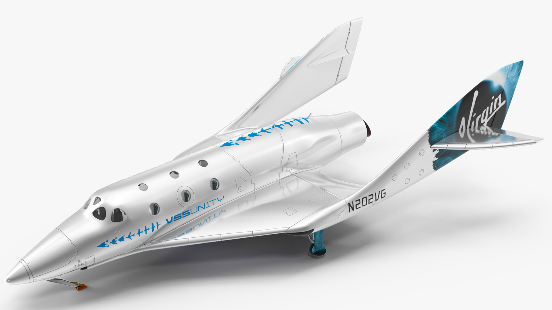 3D VSS Imagine Virgin Galactic SpaceShip III