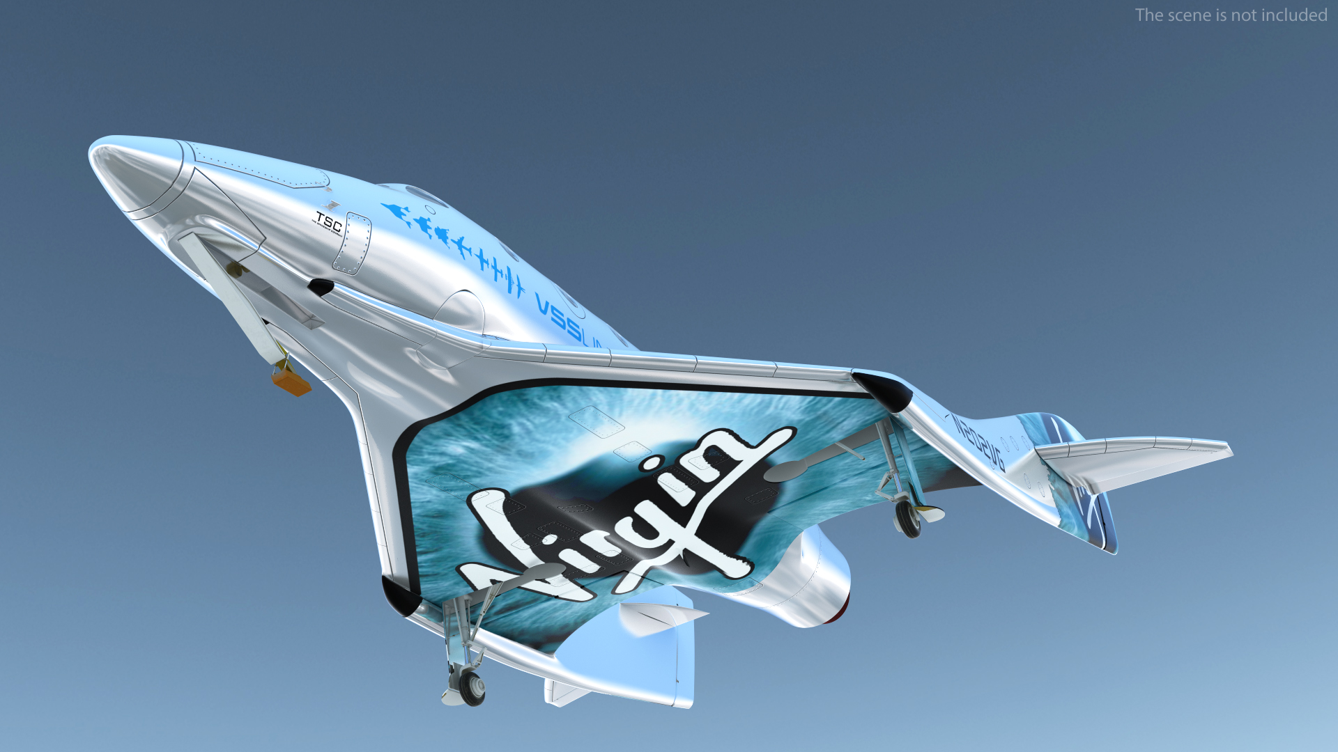 3D VSS Imagine Virgin Galactic SpaceShip III