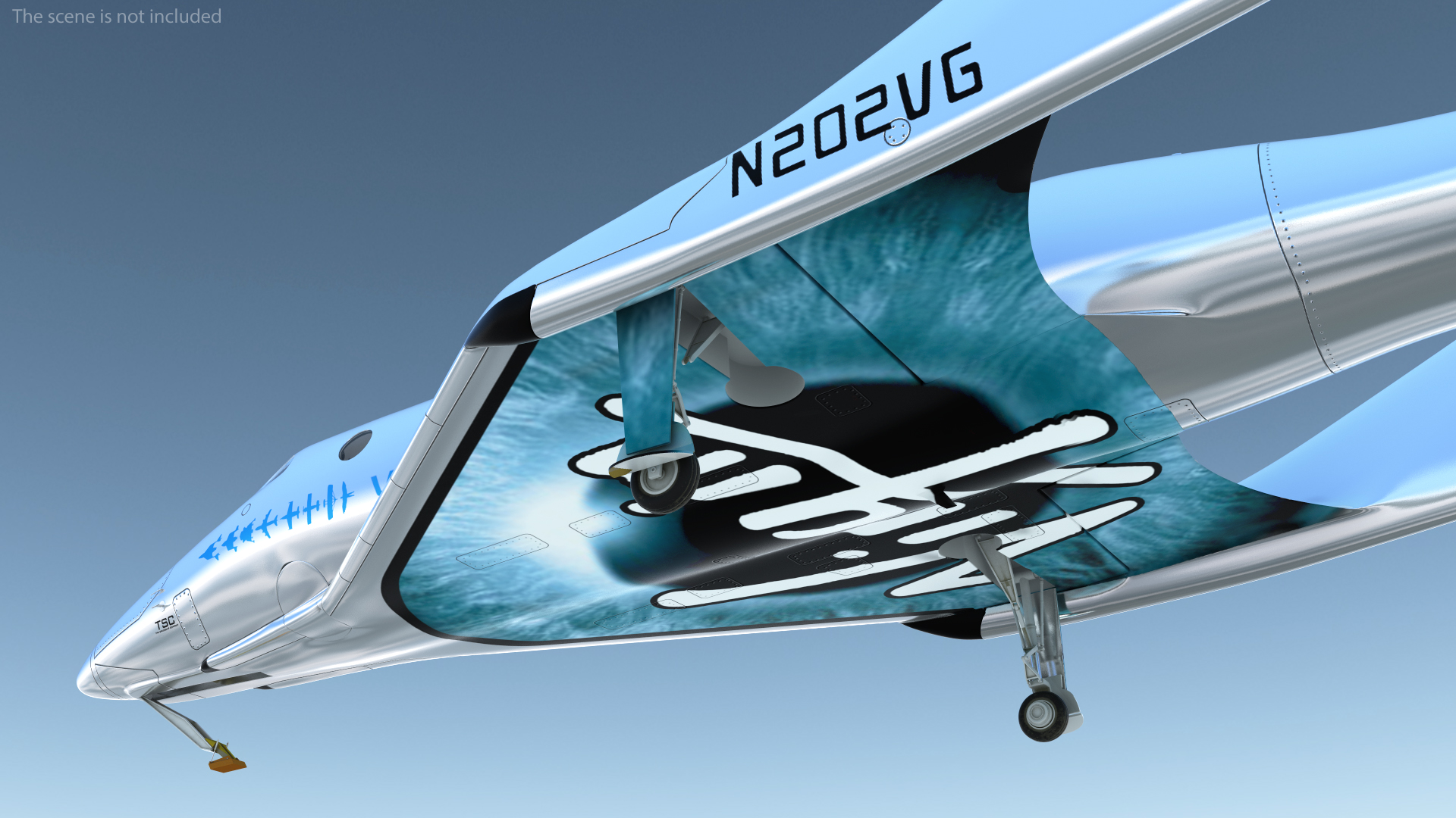 3D VSS Imagine Virgin Galactic SpaceShip III
