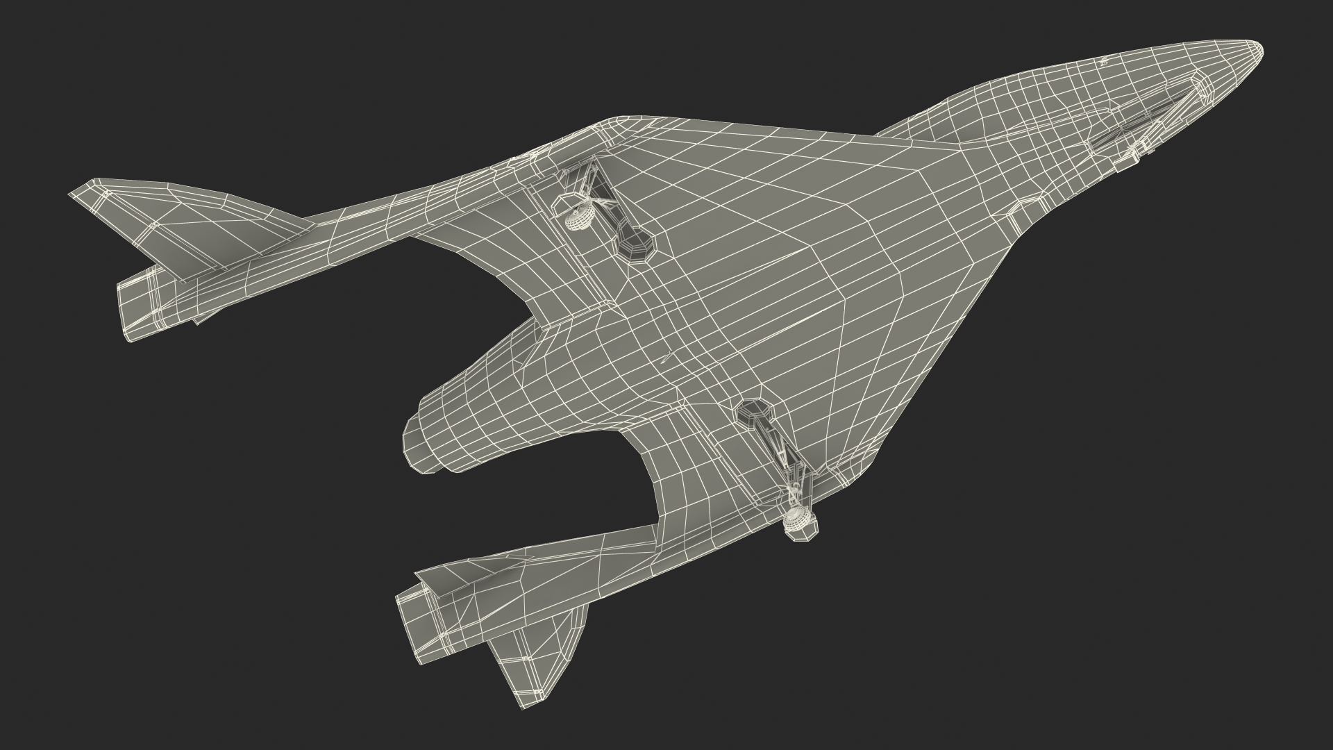 3D VSS Imagine Virgin Galactic SpaceShip III