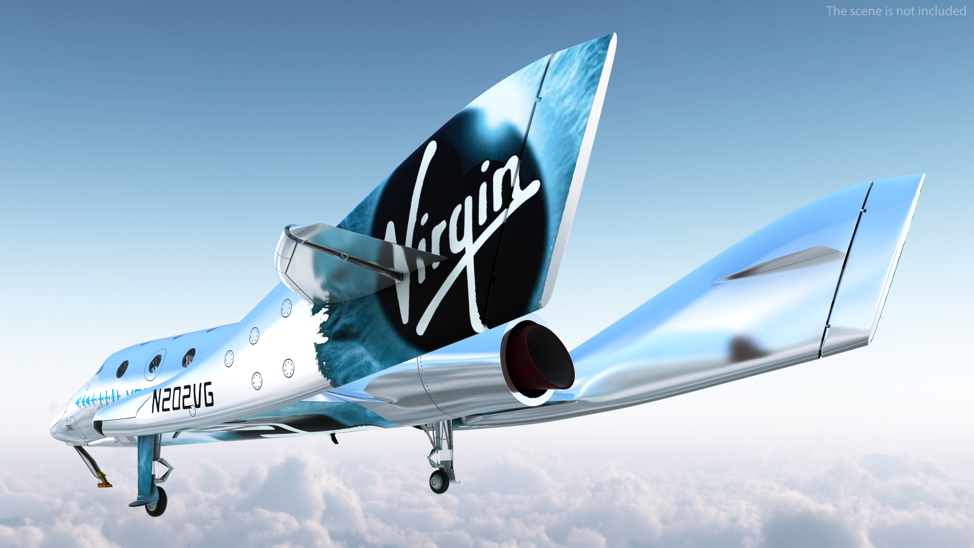 3D VSS Imagine Virgin Galactic SpaceShip III