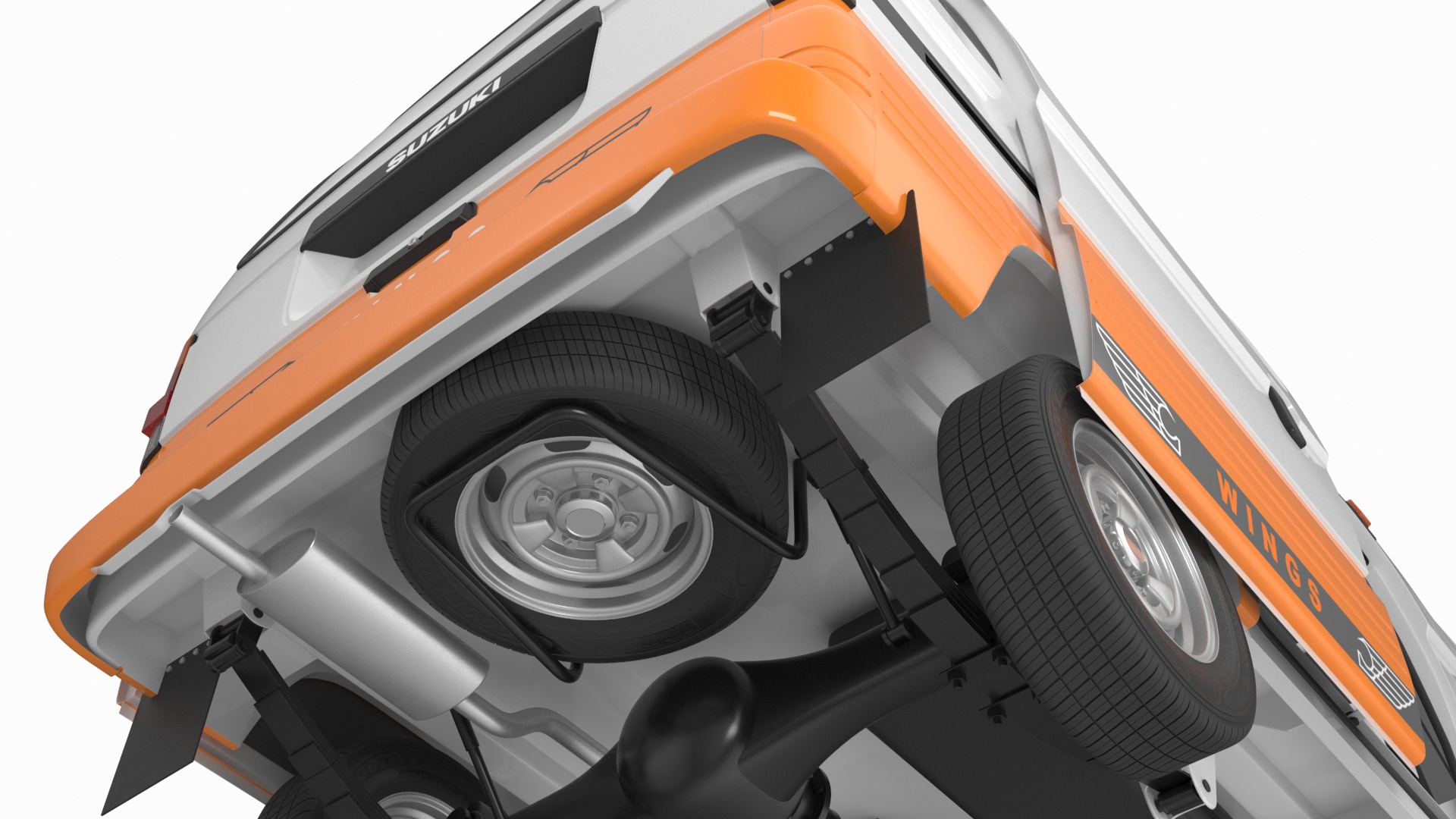3D Suzuki Super Carry Express Delivery Van Rigged