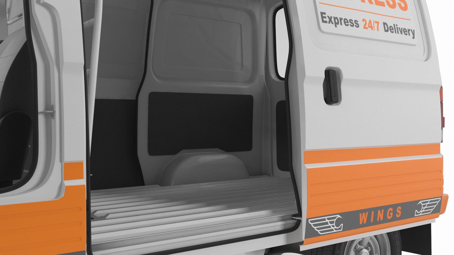 3D Suzuki Super Carry Express Delivery Van Rigged