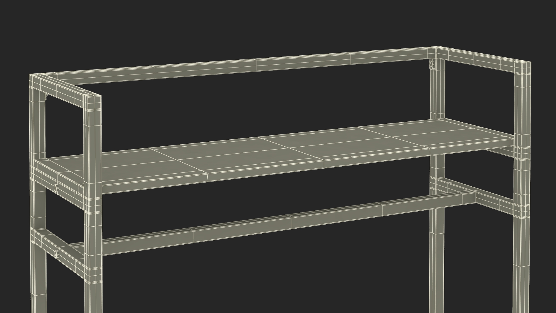 Cloth Rack with Shelf Black 3D