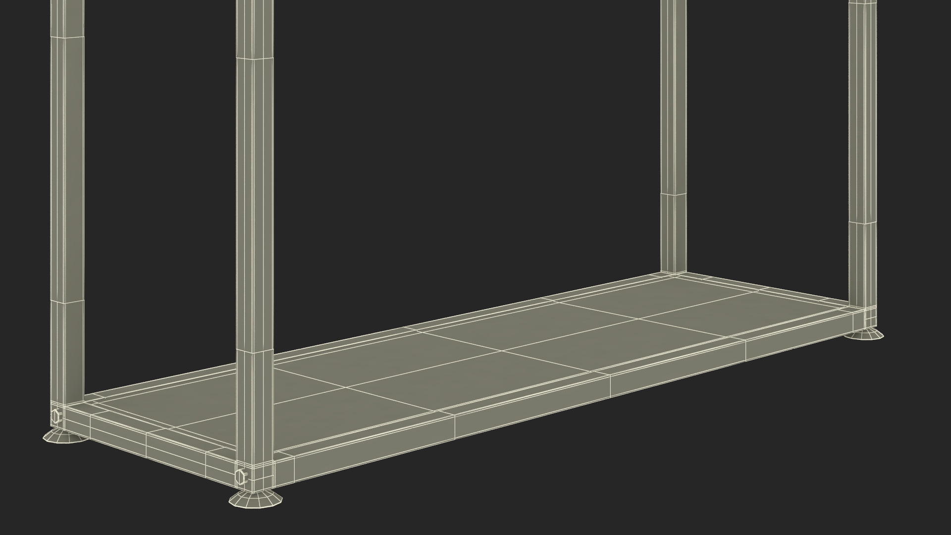 Cloth Rack with Shelf Black 3D
