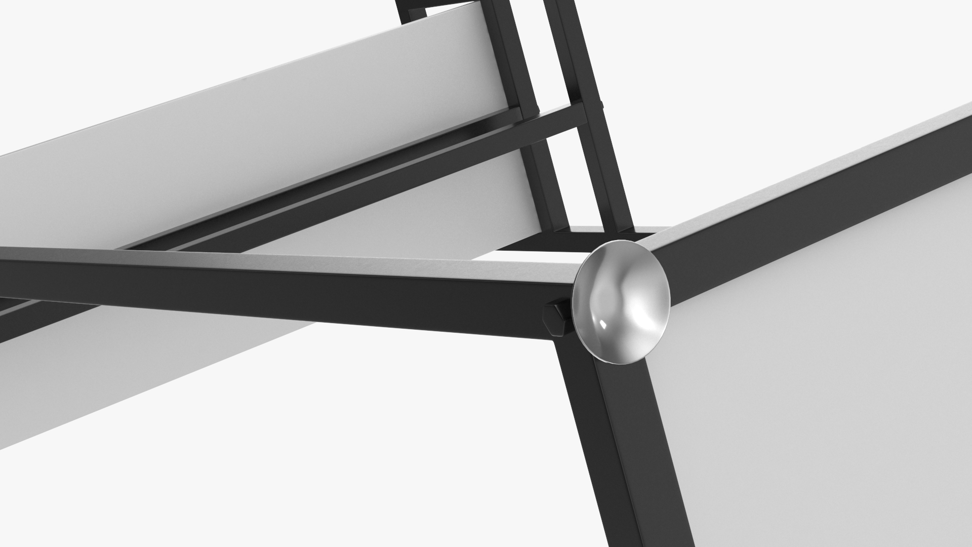 Cloth Rack with Shelf Black 3D