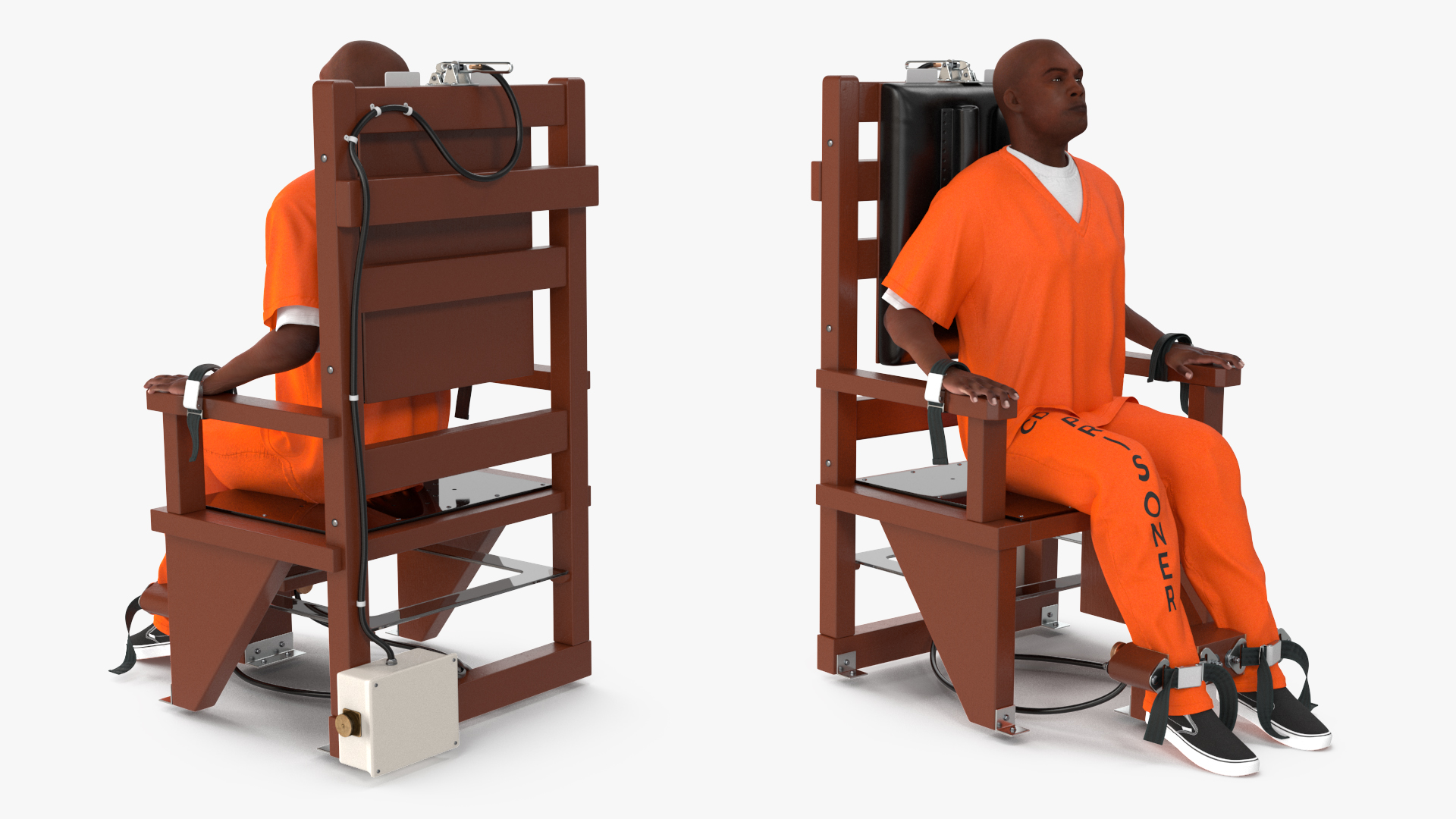 3D Prisoner on Electric Chair