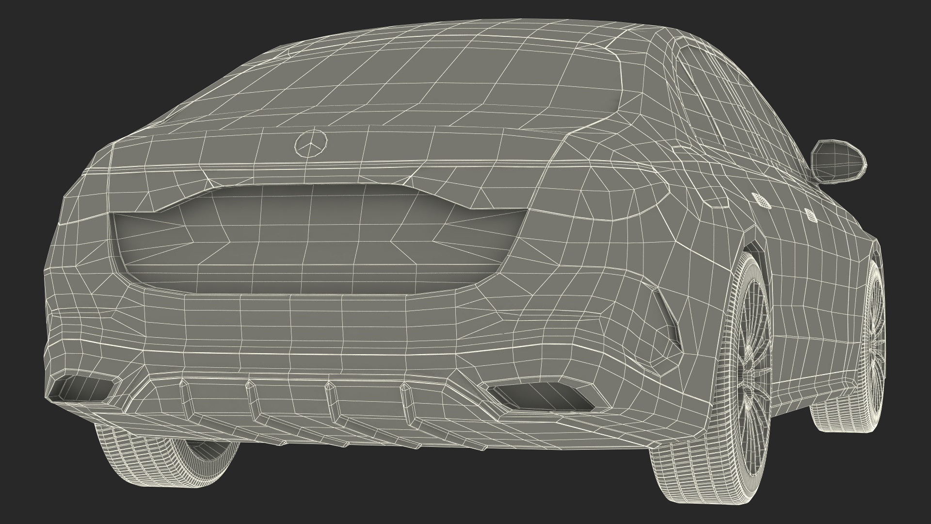 Mercedes E-class Silver Color 3D model