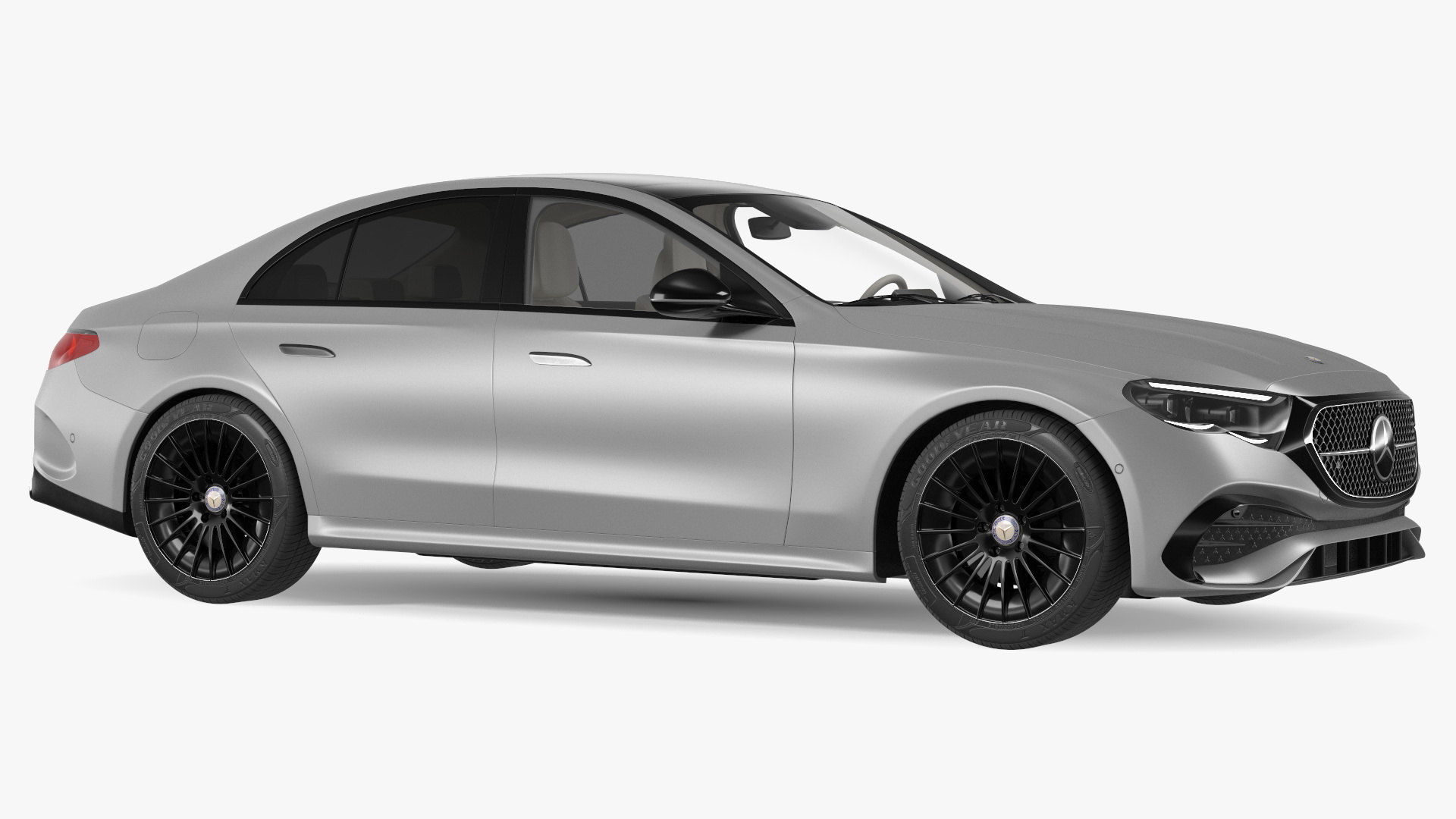 Mercedes E-class Silver Color 3D model