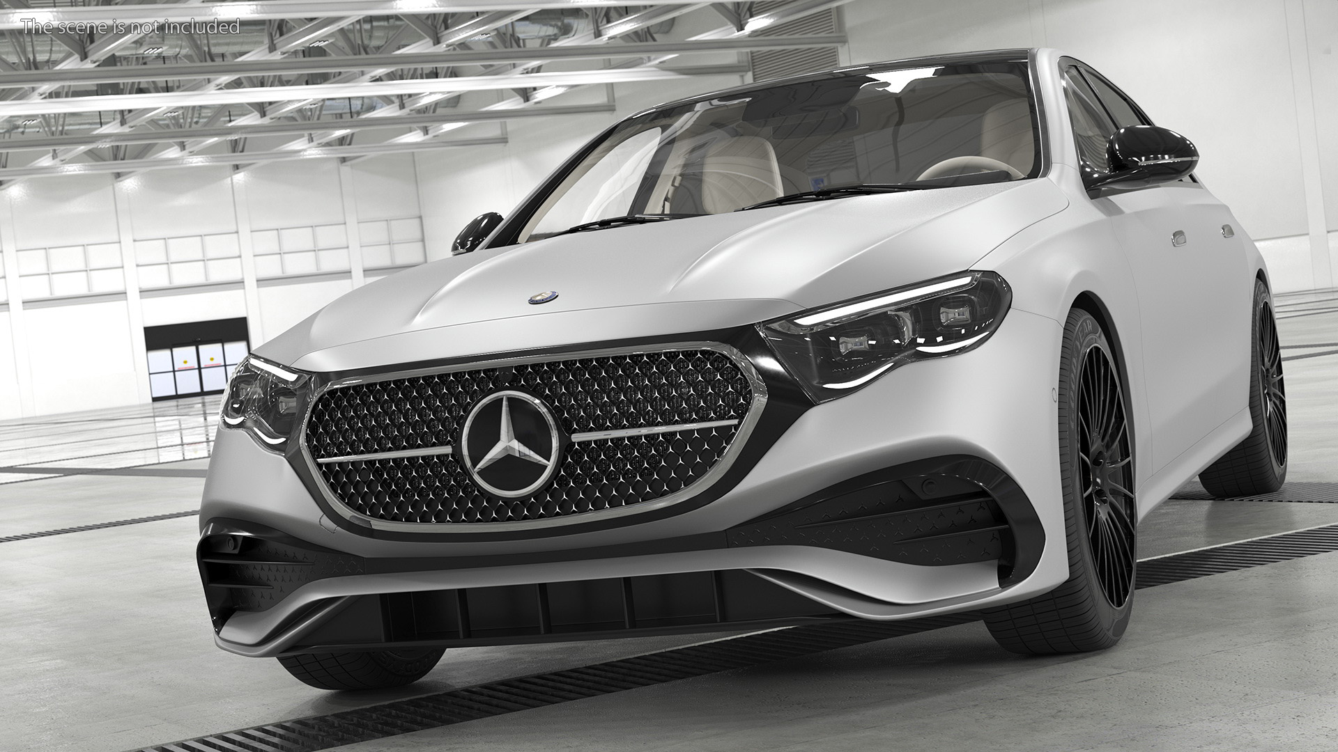 Mercedes E-class Silver Color 3D model
