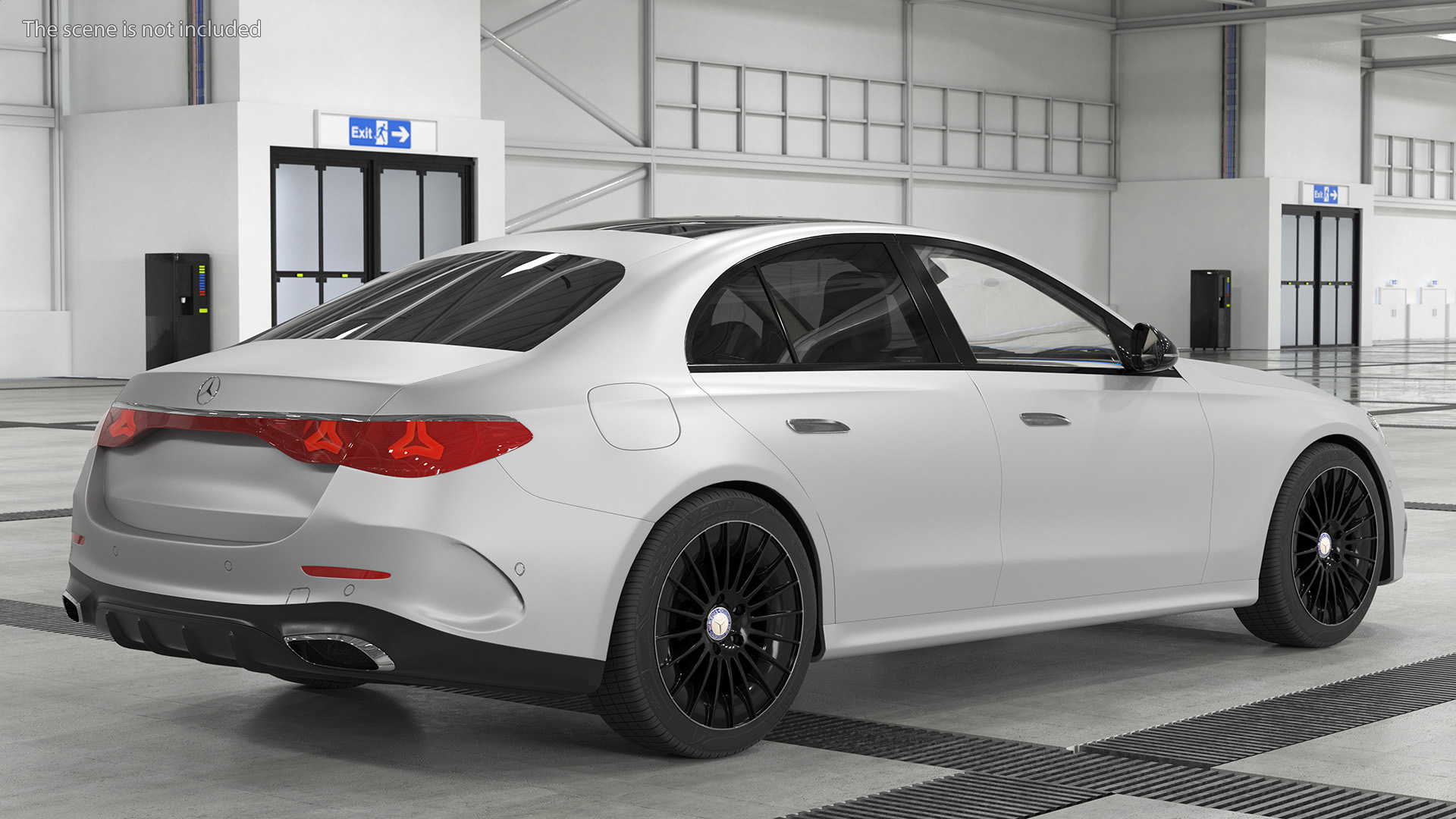 Mercedes E-class Silver Color 3D model