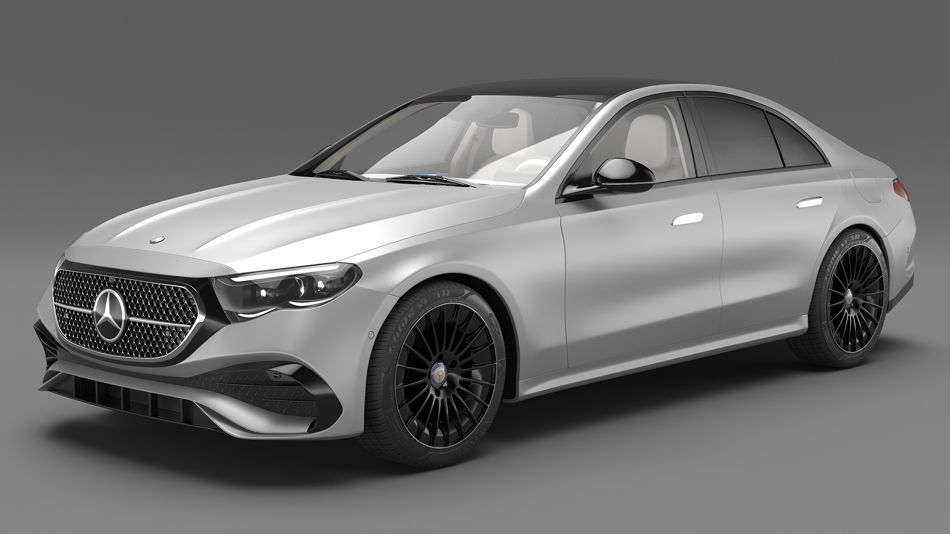 Mercedes E-class Silver Color 3D model