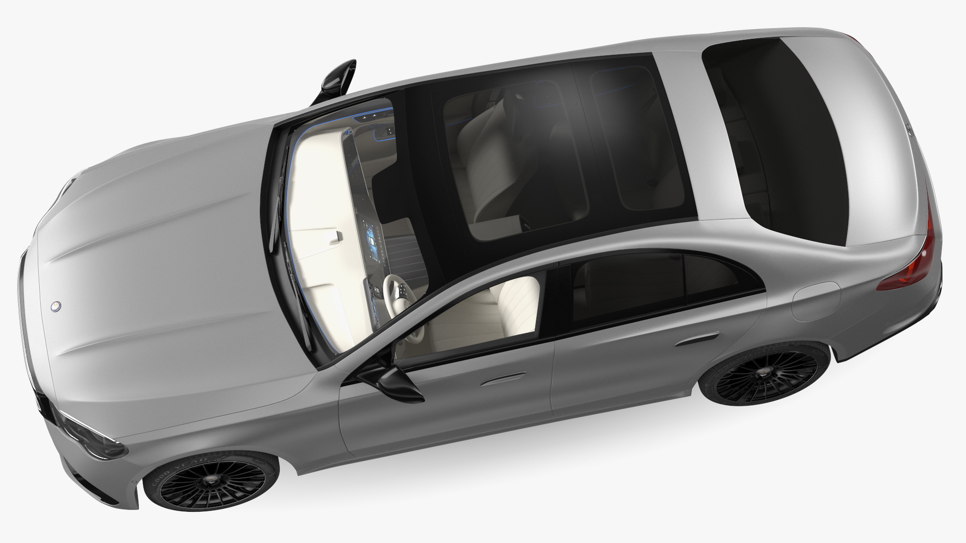 Mercedes E-class Silver Color 3D model