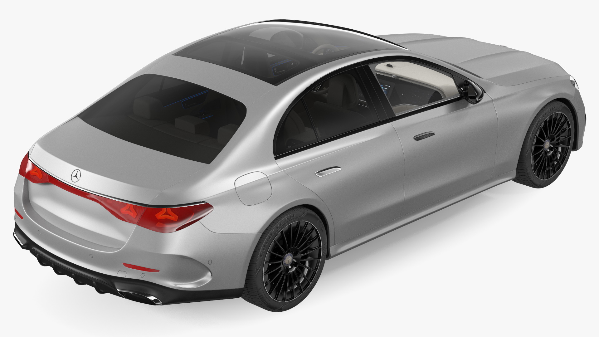 Mercedes E-class Silver Color 3D model