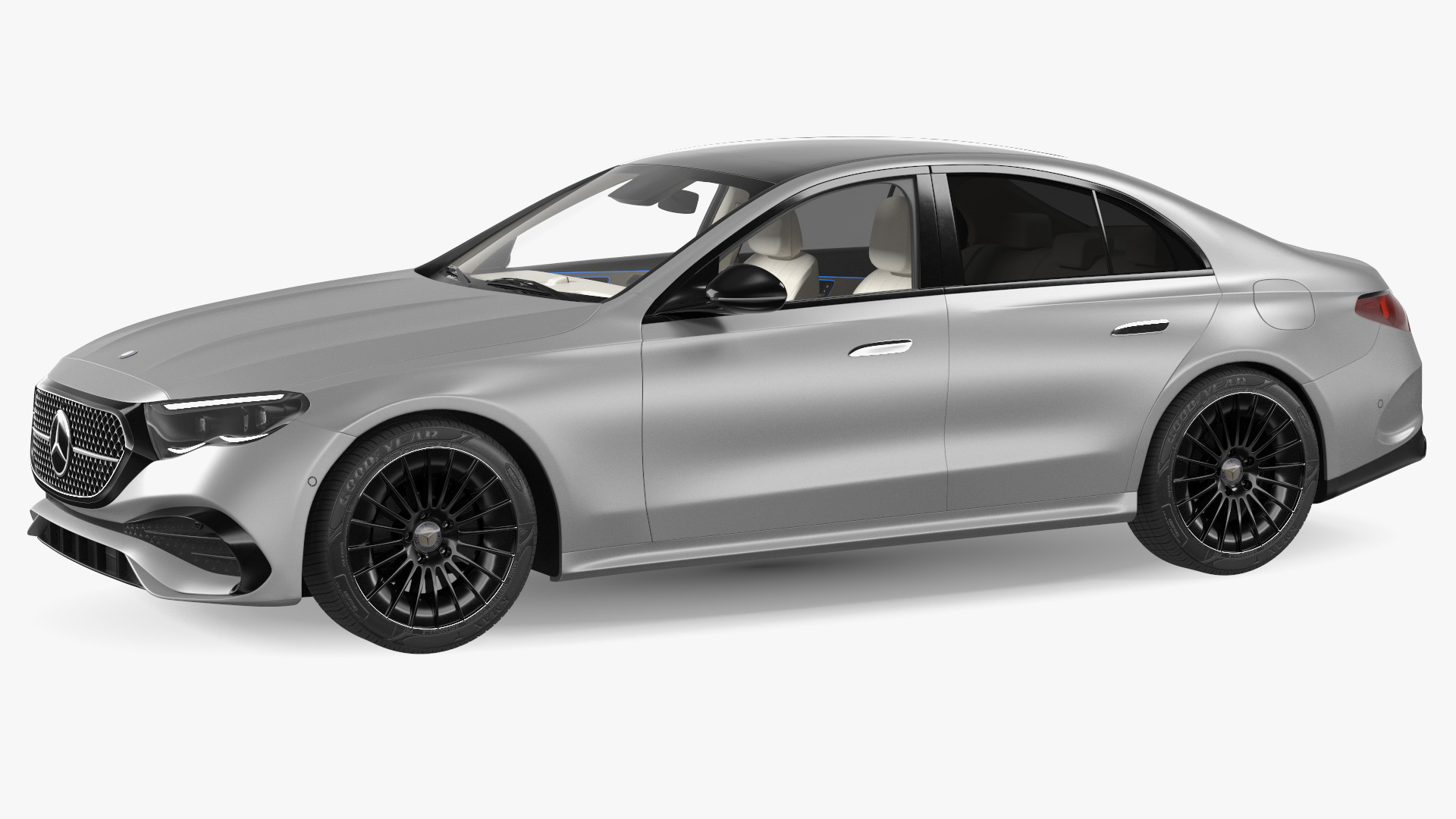 Mercedes E-class Silver Color 3D model