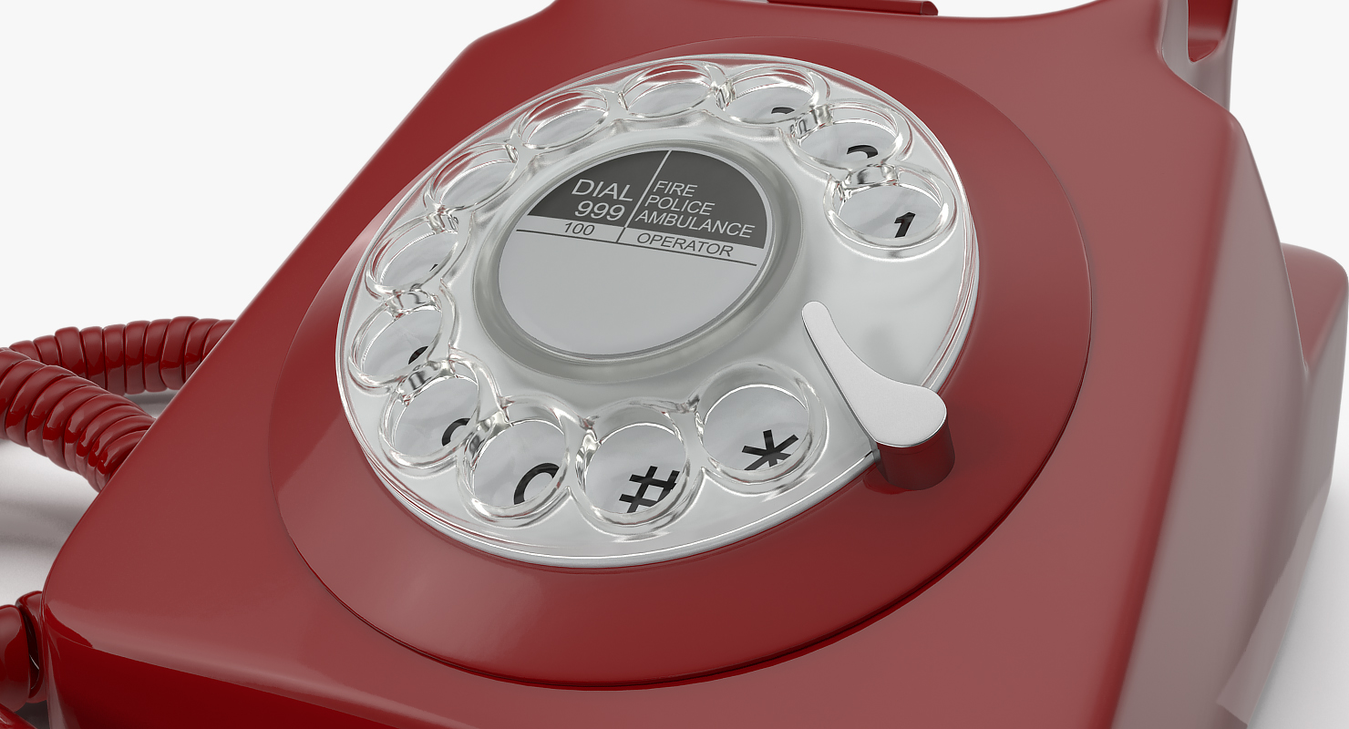 3D Old Rotary Phone