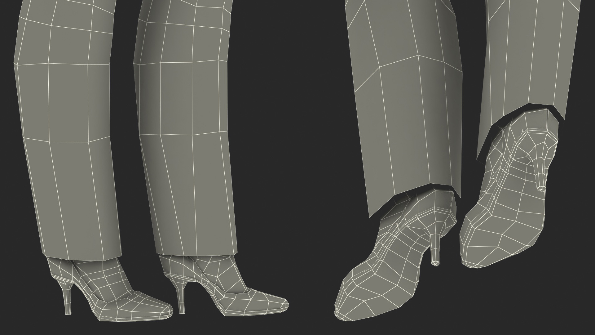 Afro American Grandma Everyday Style Walking 3D model