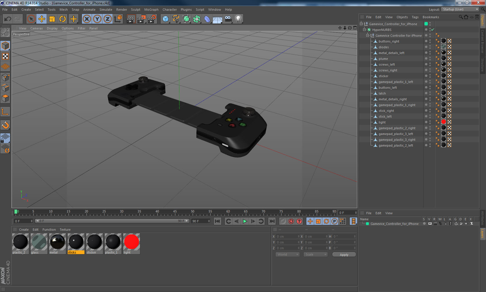 3D model Gamevice Controller for iPhone