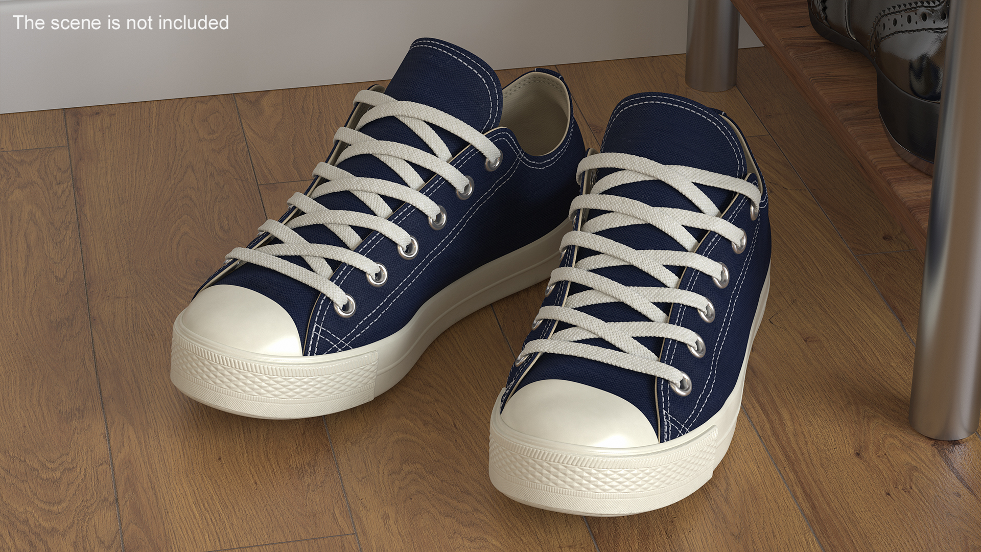 3D Classic Canvas Sneakers model