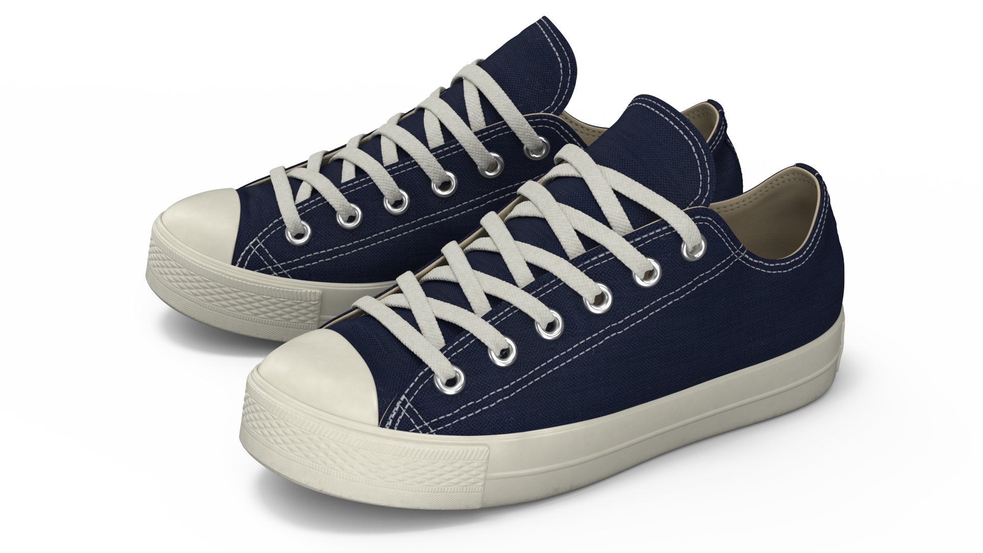 3D Classic Canvas Sneakers model