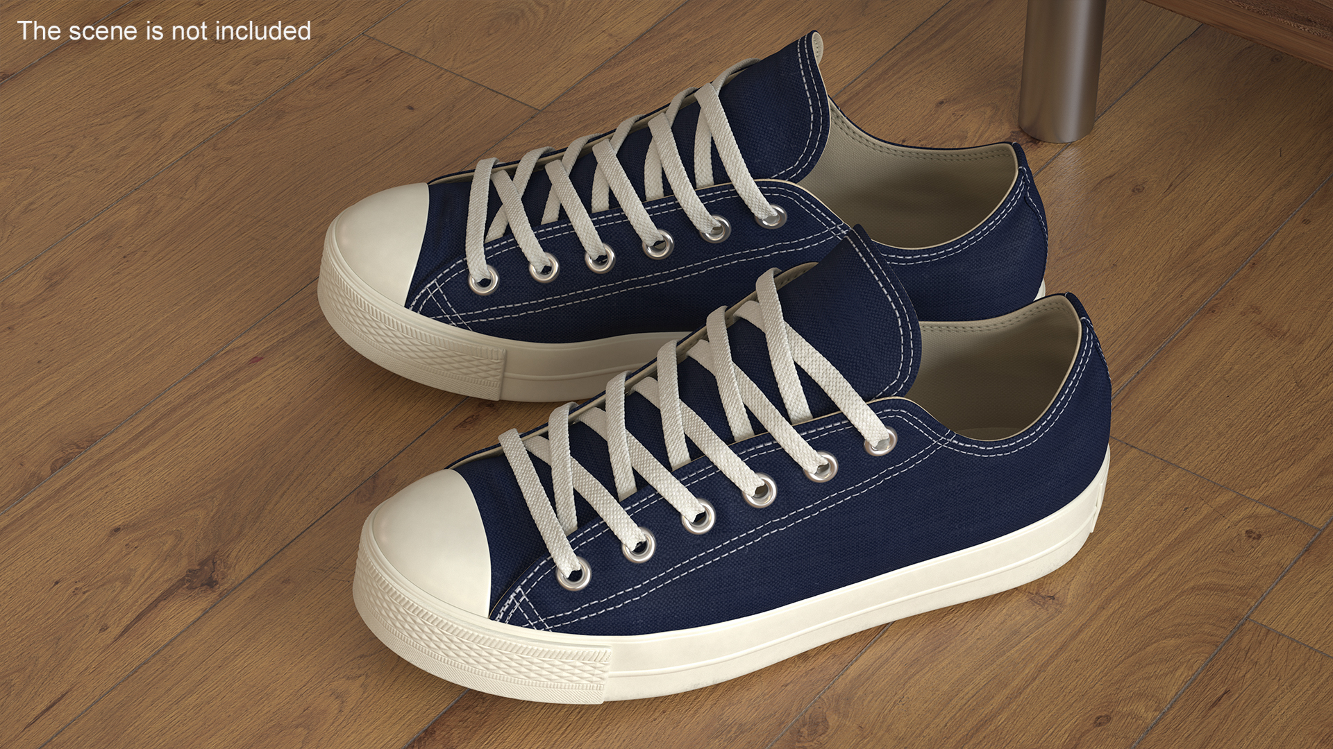 3D Classic Canvas Sneakers model