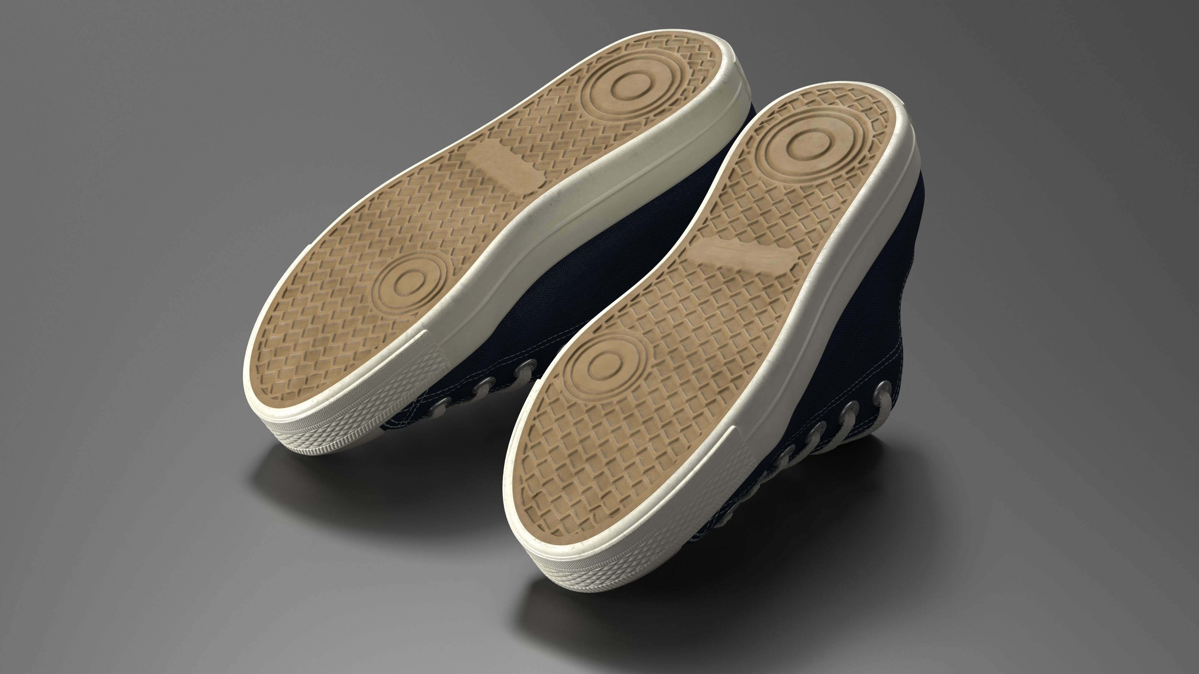 3D Classic Canvas Sneakers model