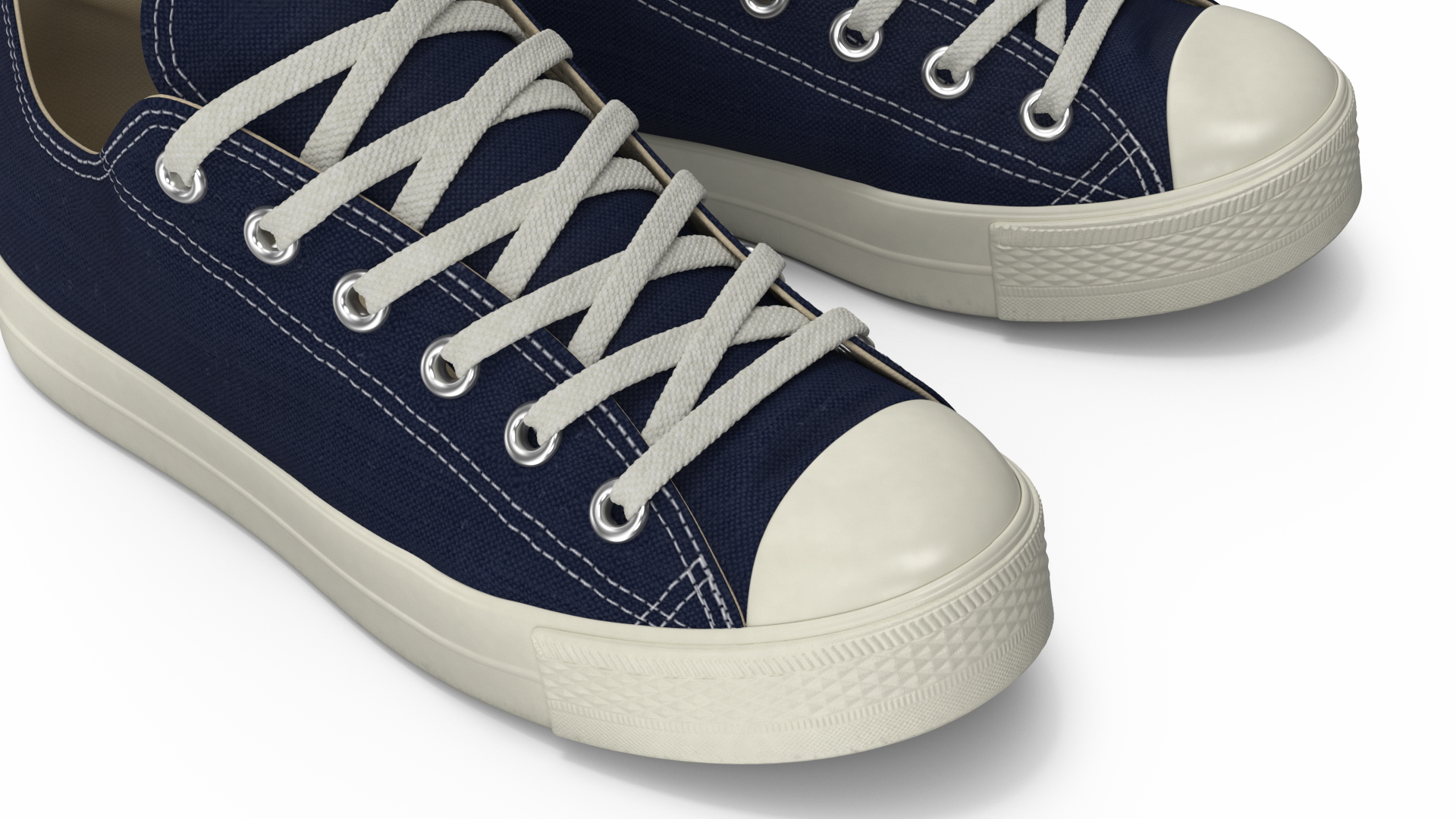 3D Classic Canvas Sneakers model