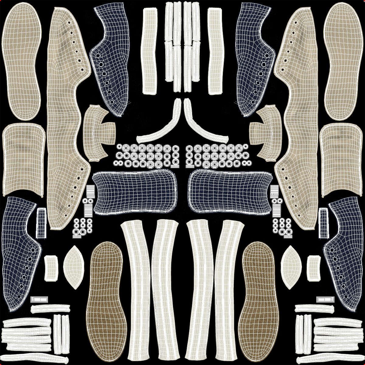 3D Classic Canvas Sneakers model
