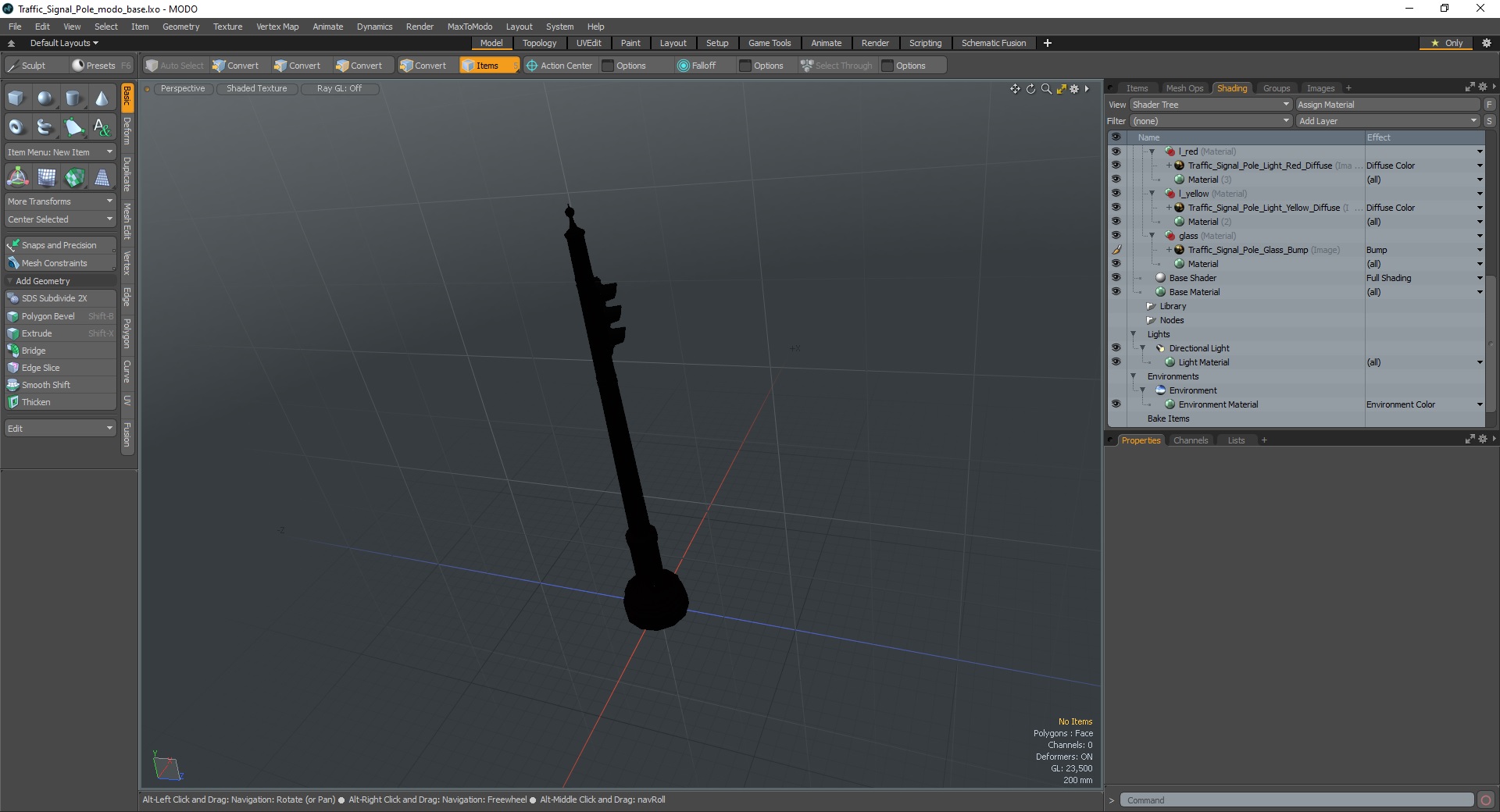 Traffic Signal Pole 3D model