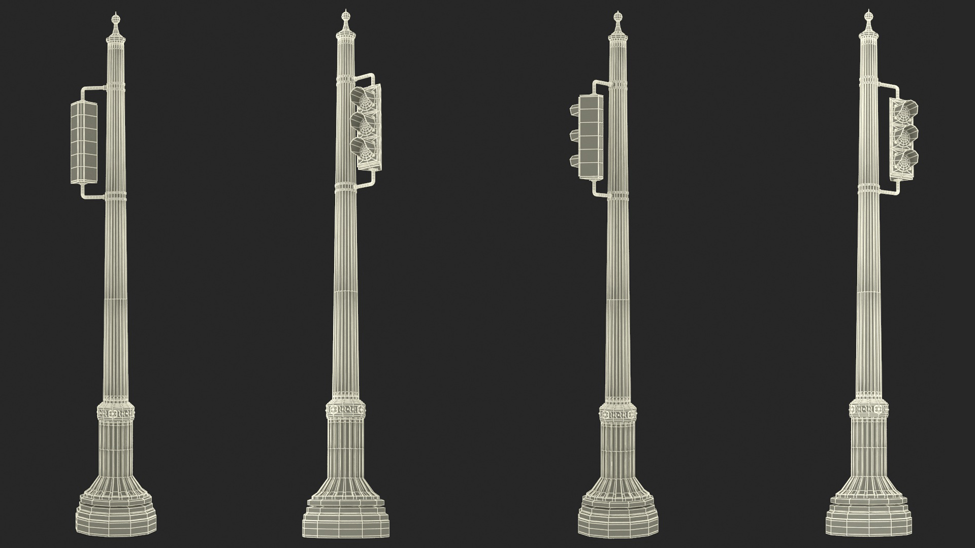 Traffic Signal Pole 3D model