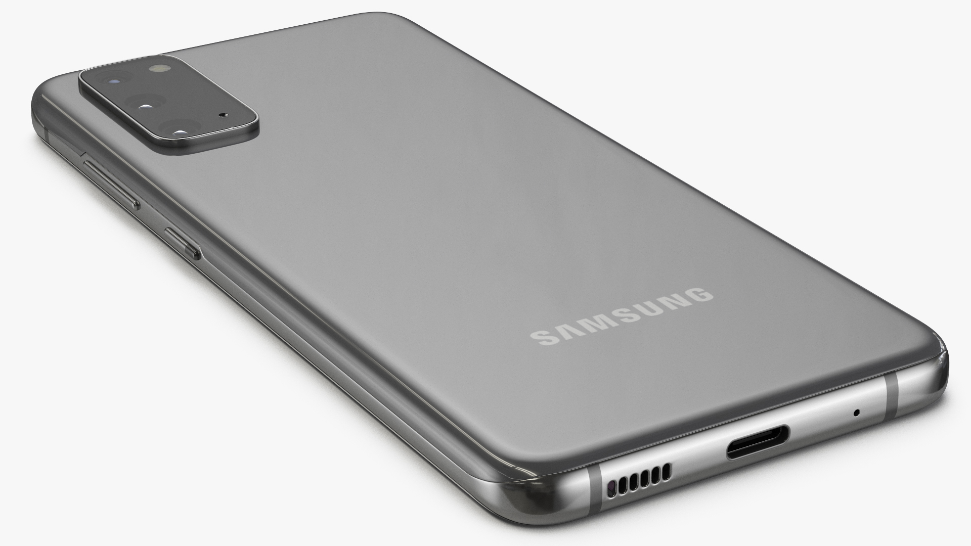3D Samsung Galaxy S20 Grey model
