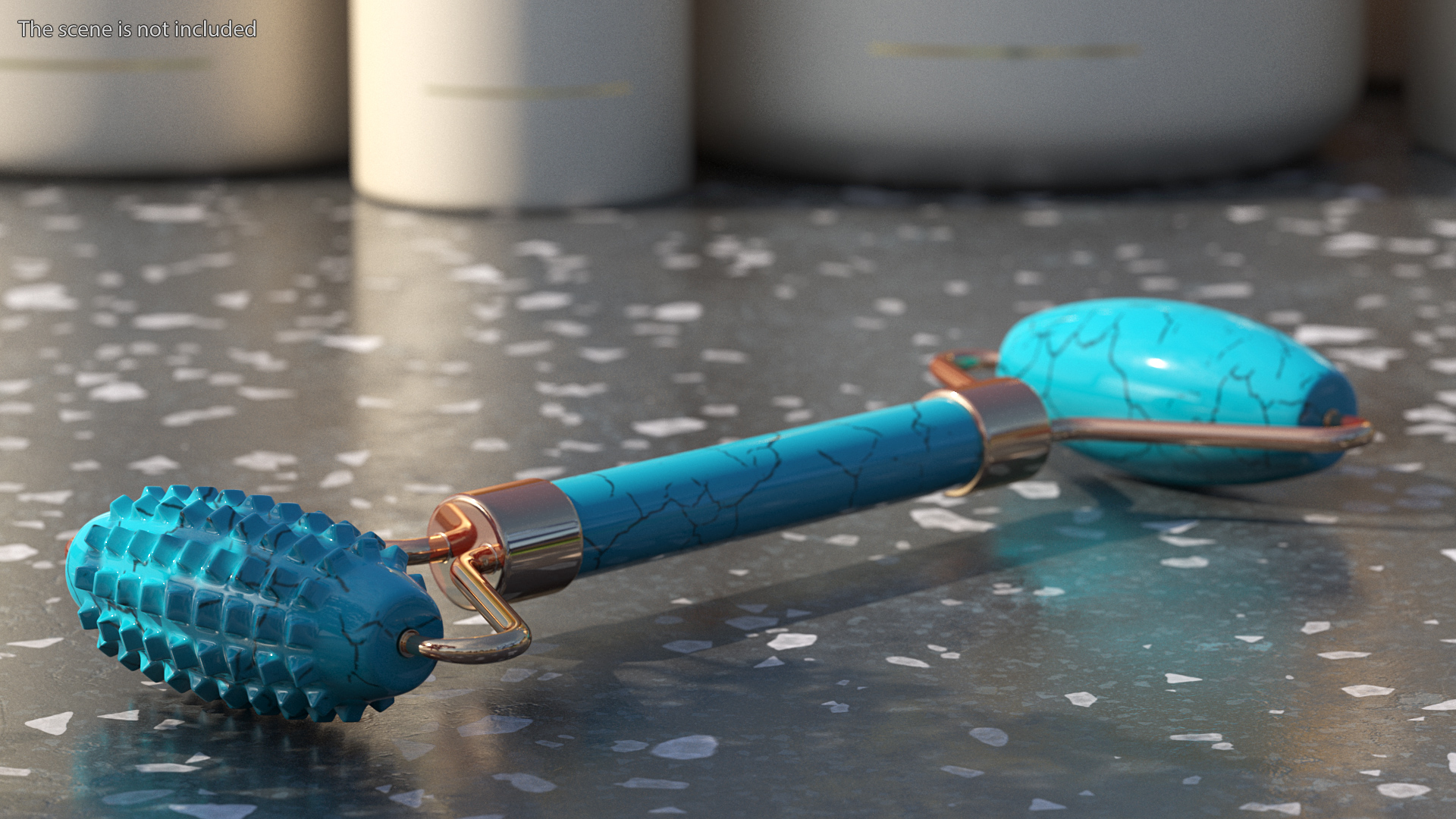 Jade Spike Roller Turquoise 3D