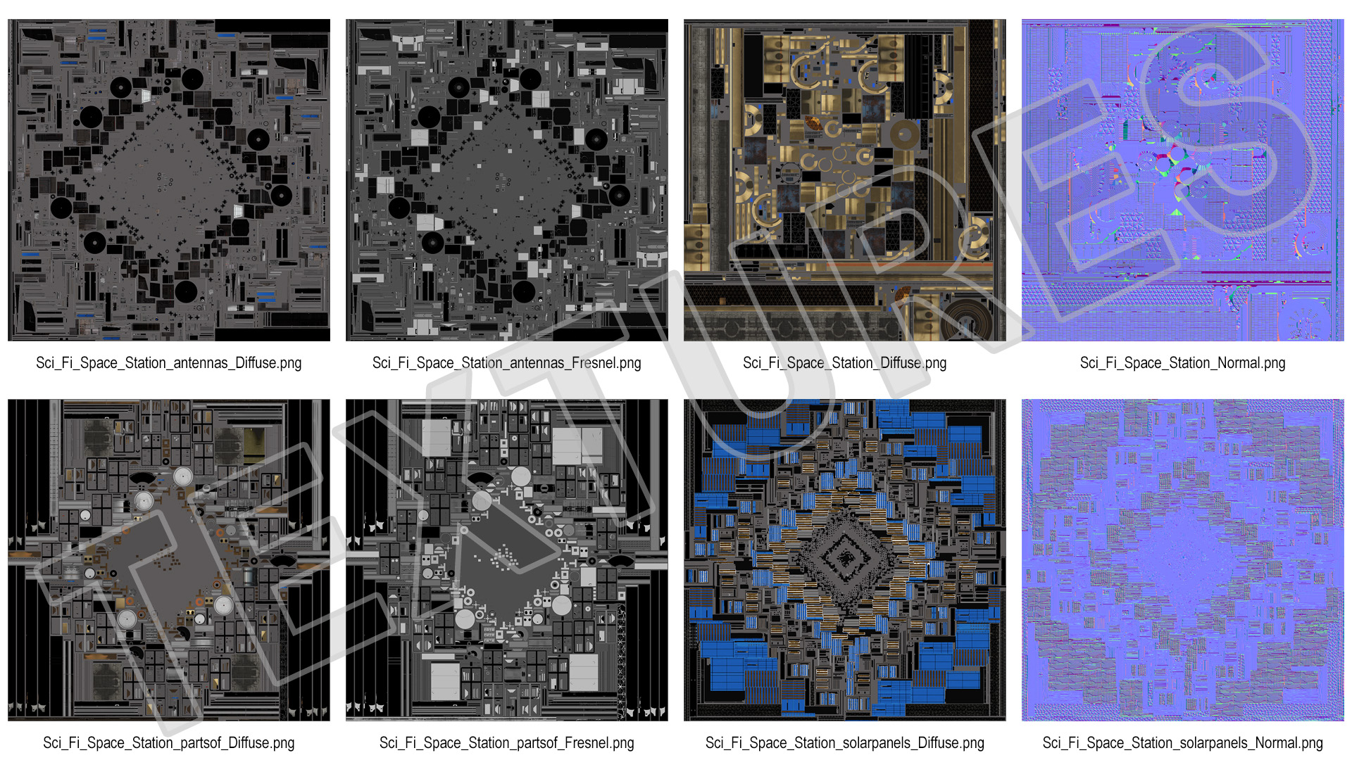 3D Steampunk Space Station model