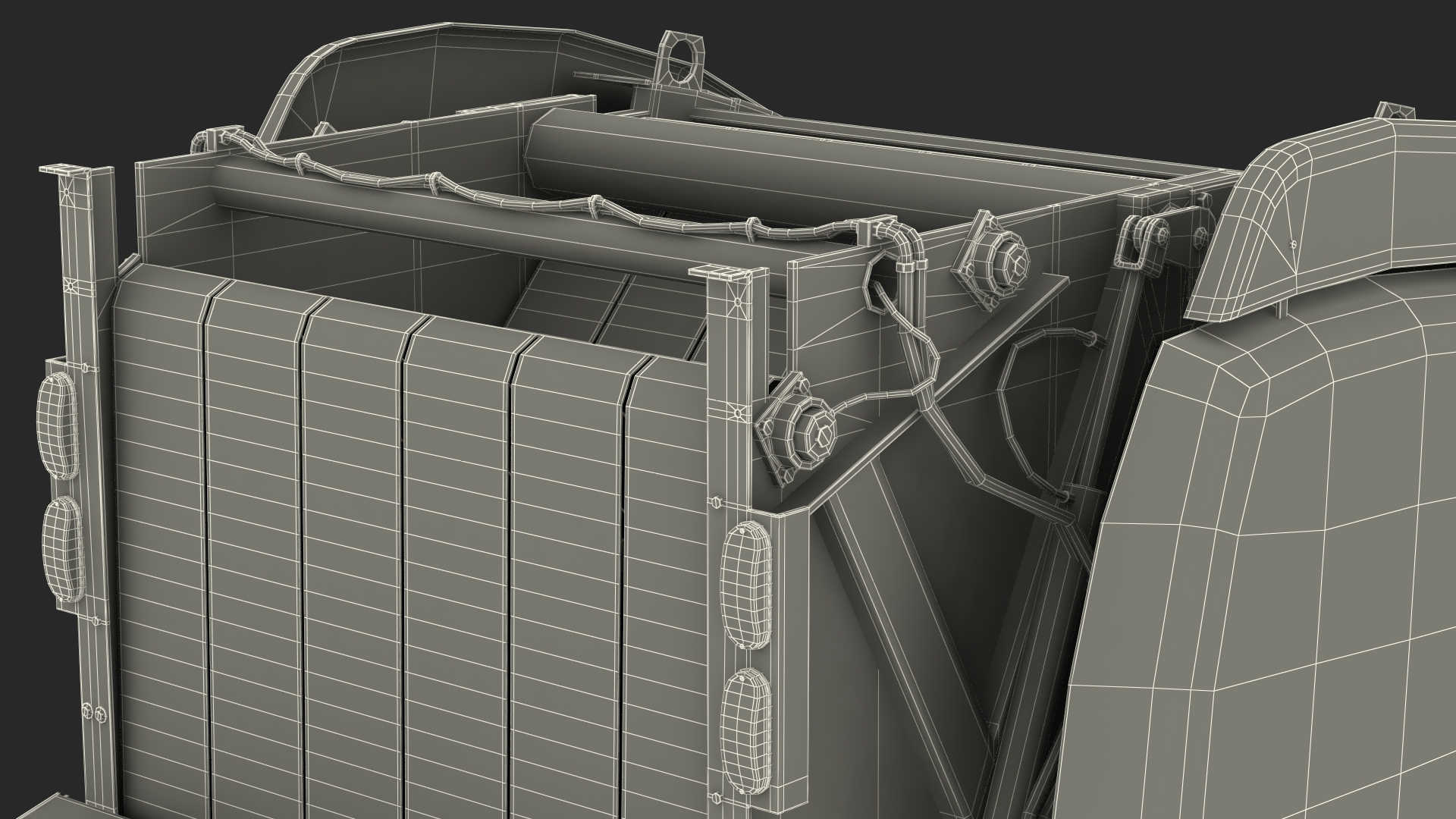 3D model Bale Wrapper Machine