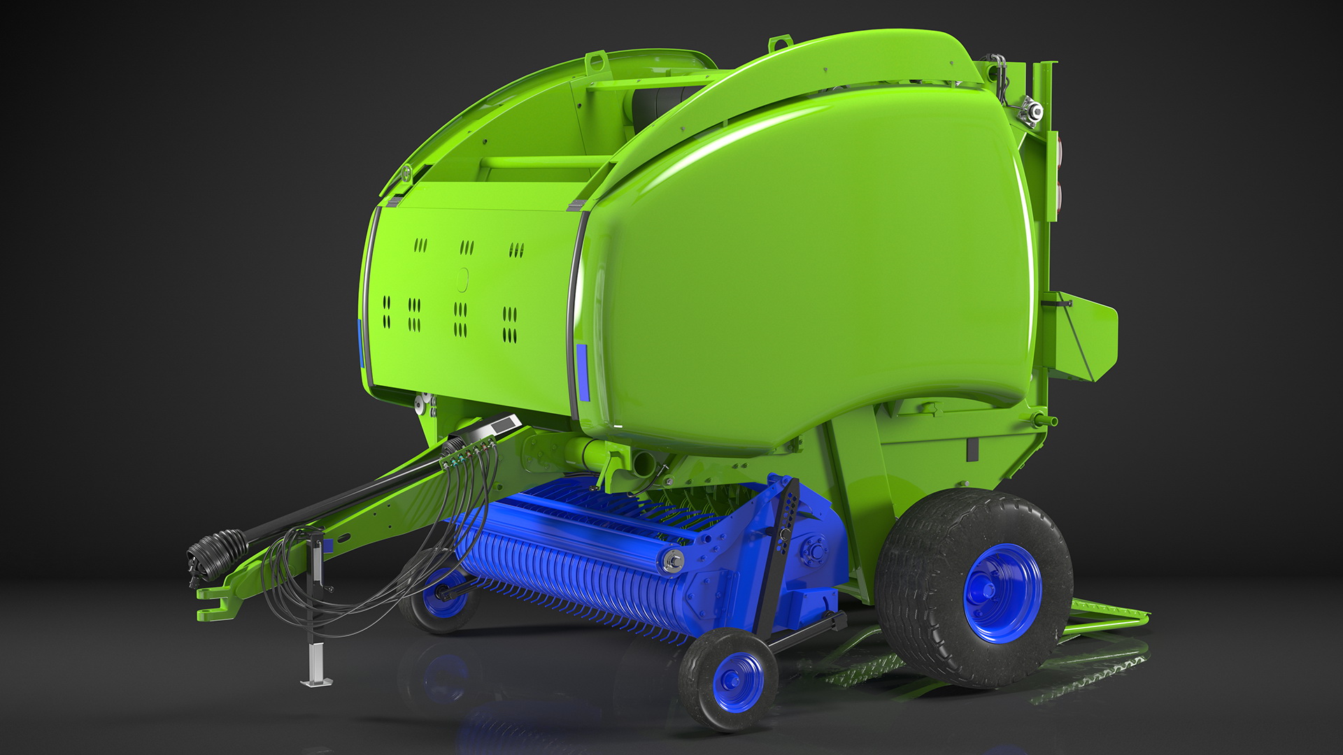 3D model Bale Wrapper Machine