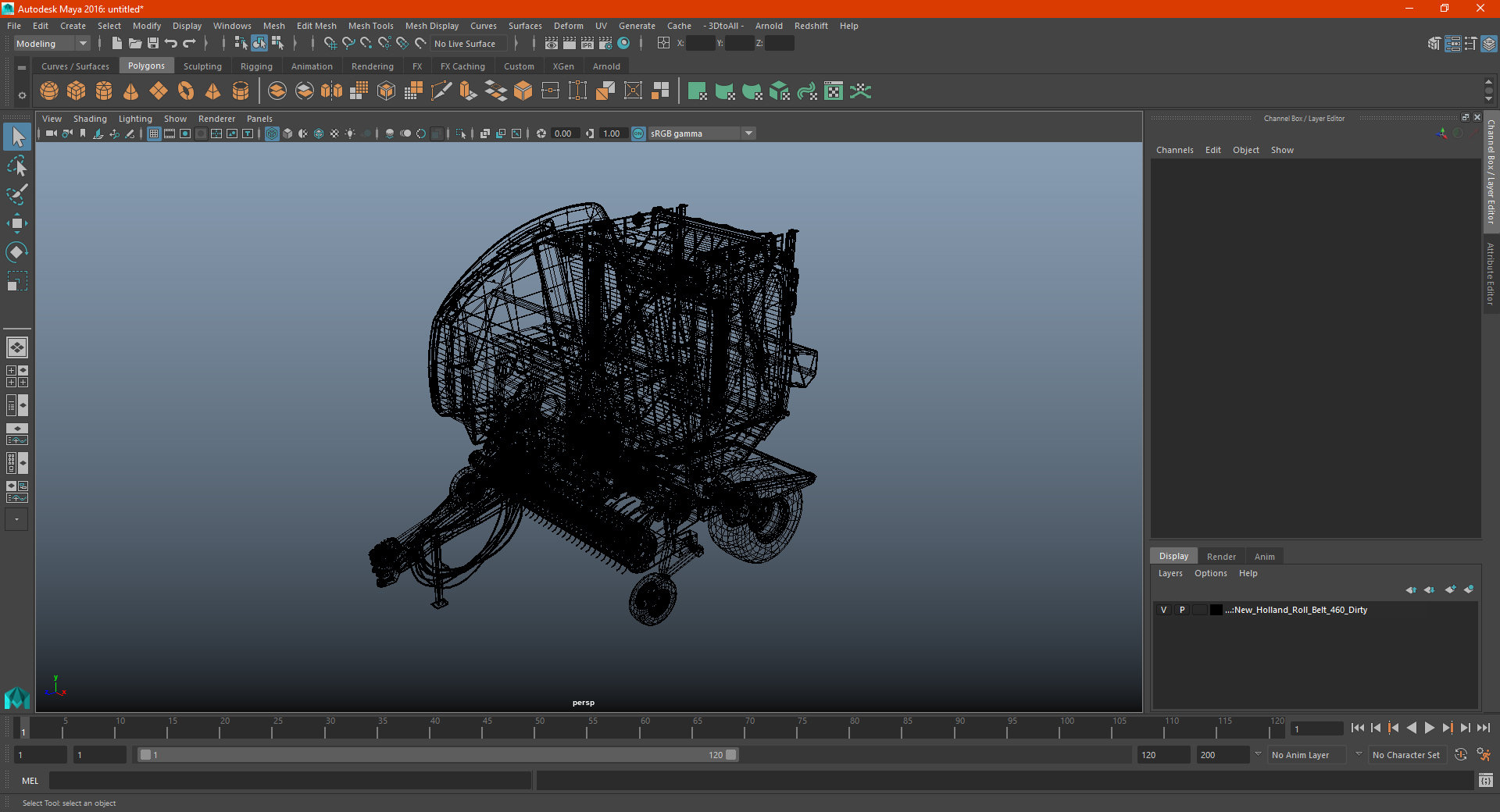 3D model Bale Wrapper Machine