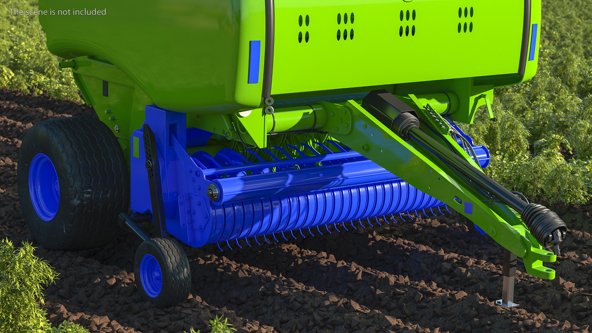3D model Bale Wrapper Machine